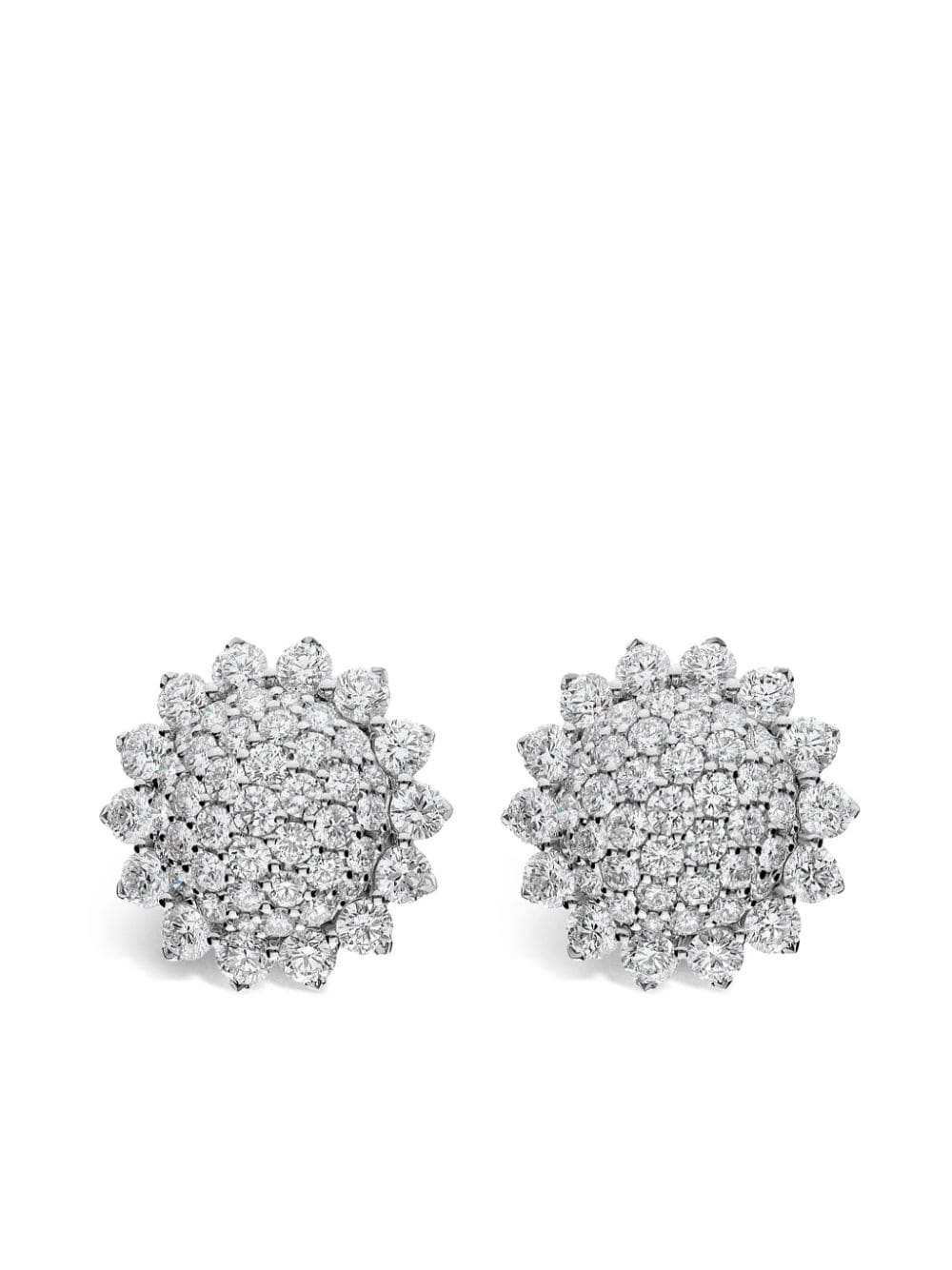 LEO PIZZO 18kt white gold Aurora diamond earrings - Silver von LEO PIZZO