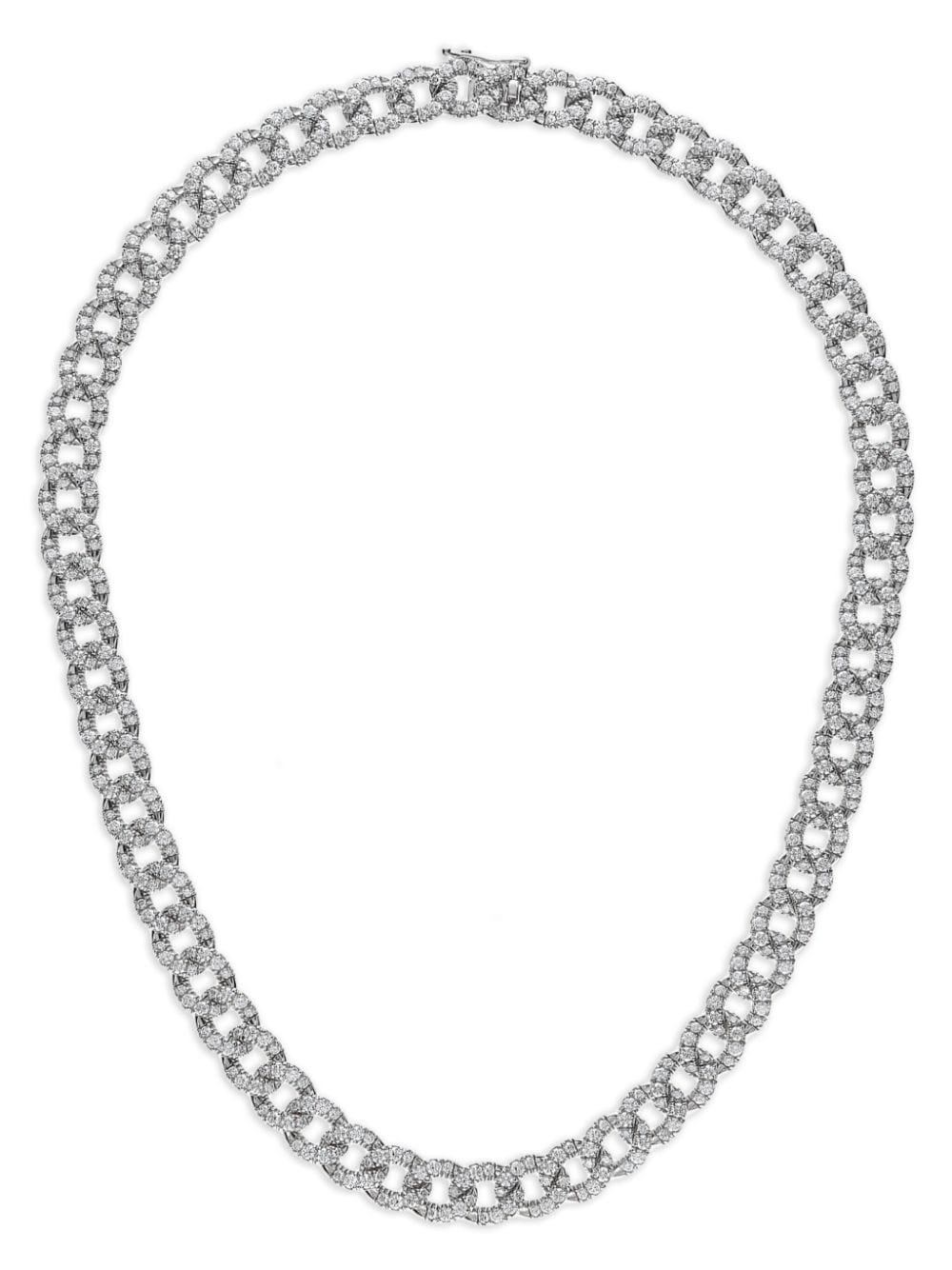 LEO PIZZO 18kt white gold Groumette diamond necklace - Silver von LEO PIZZO