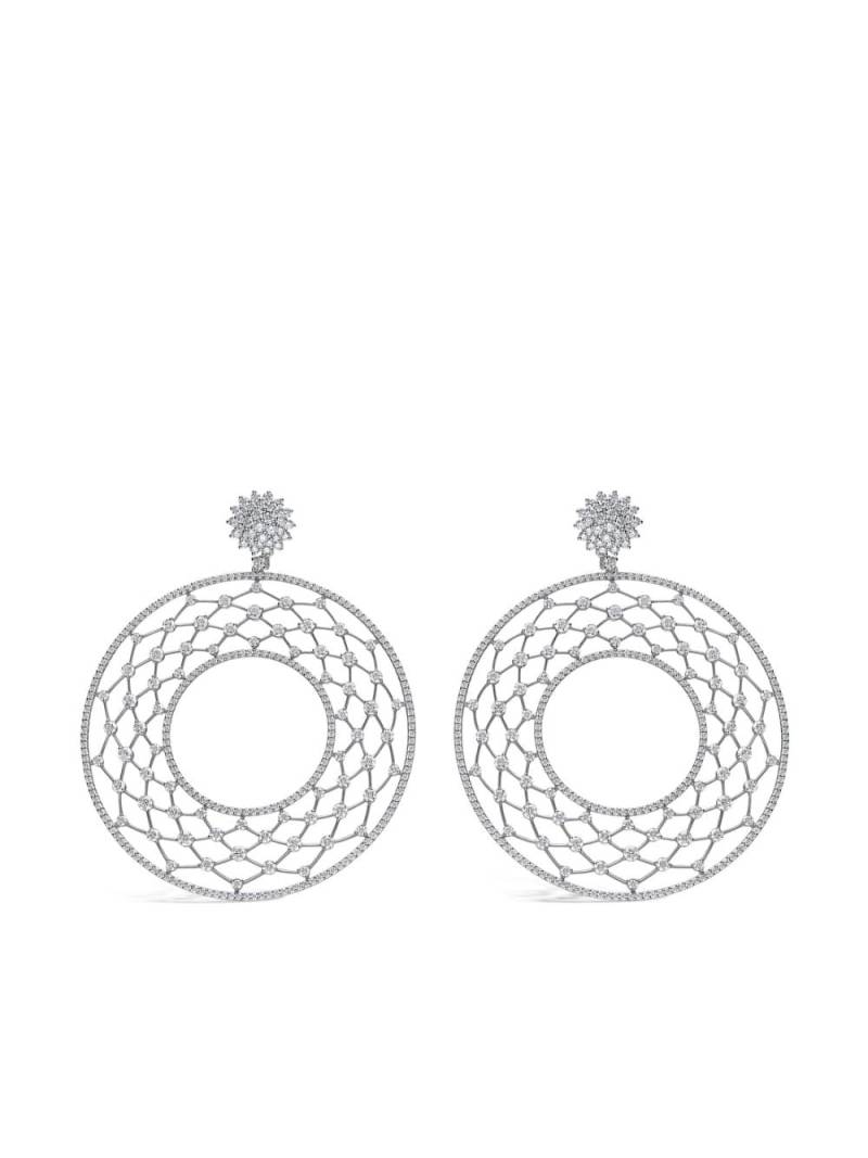 LEO PIZZO 18kt white gold diamond Merletti earrings - Silver von LEO PIZZO