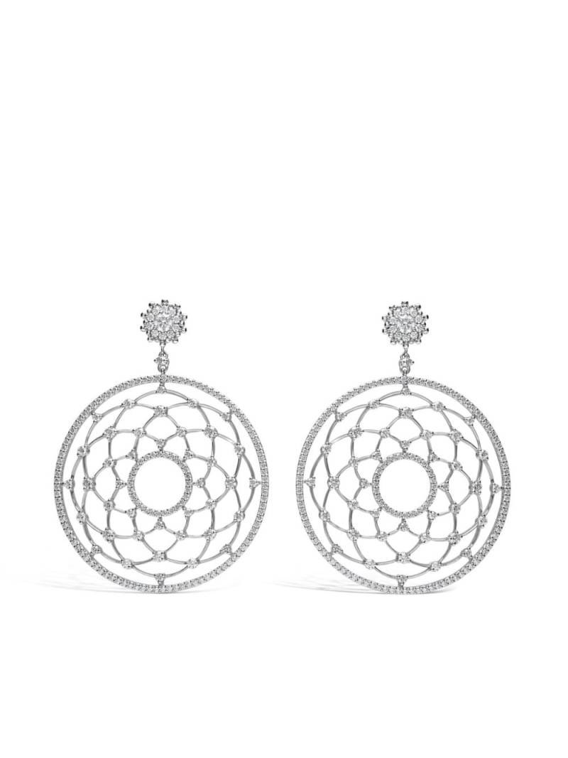 LEO PIZZO 18kt white gold diamond Merletti earrings - Silver von LEO PIZZO