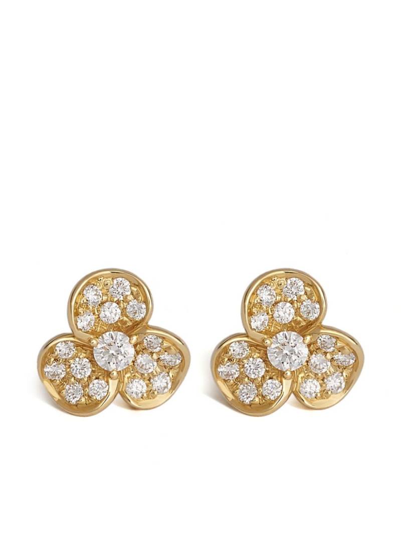 LEO PIZZO 18kt yellow gold Candy Flora diamond earrings von LEO PIZZO