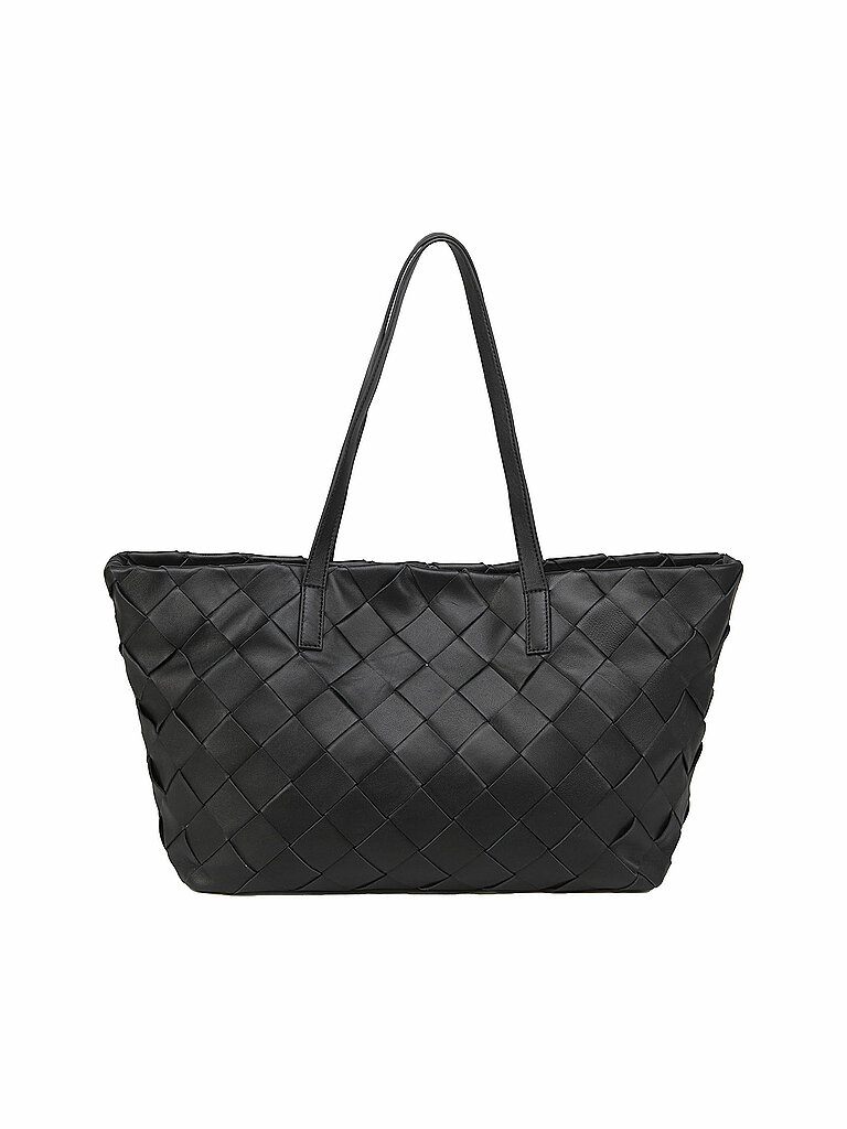 LES VISIONNAIRES Ledertasche - Shopper ODILE WEAVE schwarz von LES VISIONNAIRES