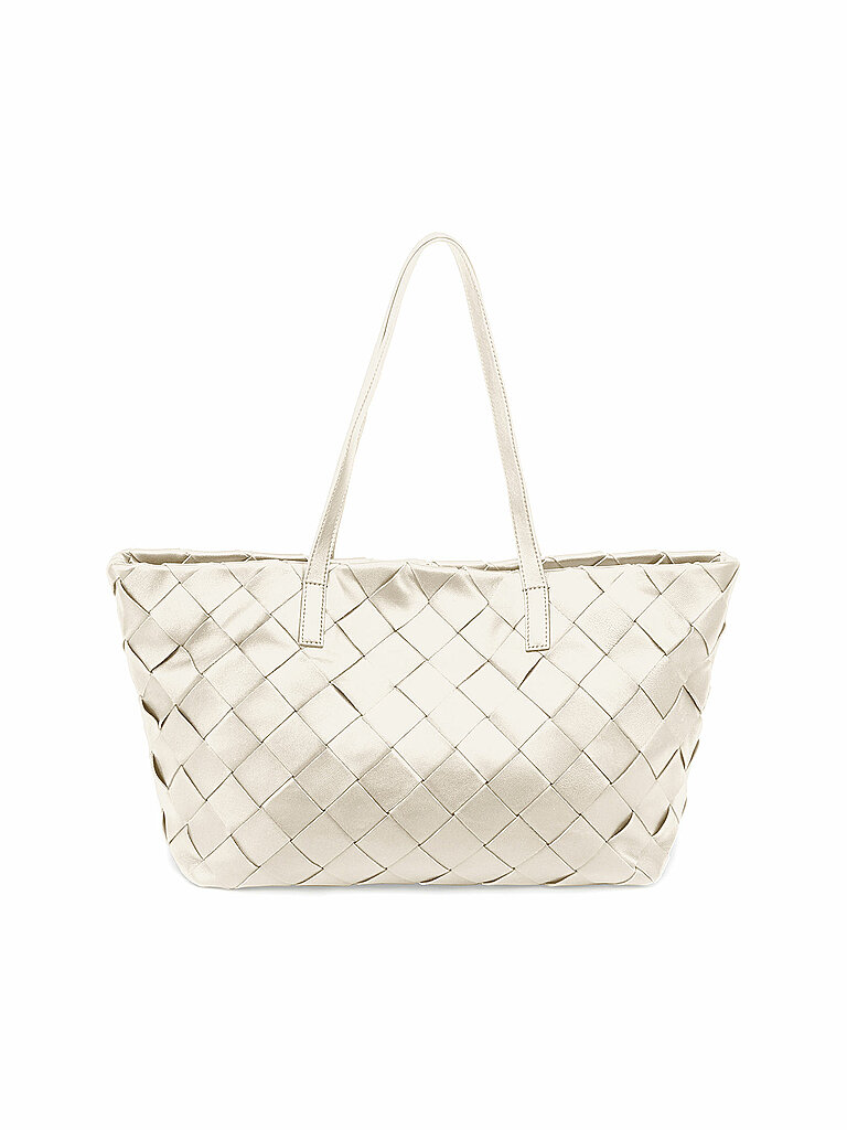 LES VISIONNAIRES Ledertasche - Shopper ODILE WEAVE weiss von LES VISIONNAIRES