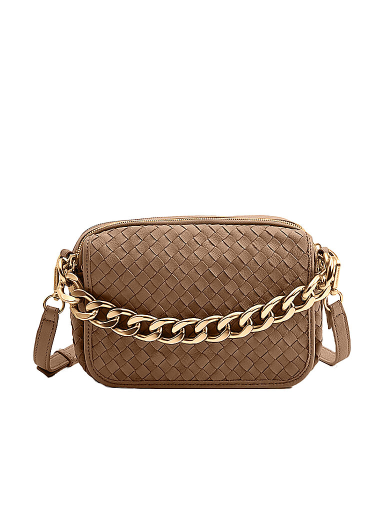 LES VISIONNAIRES Ledertasche - Umhängetasche EMILY WEAVE  beige von LES VISIONNAIRES