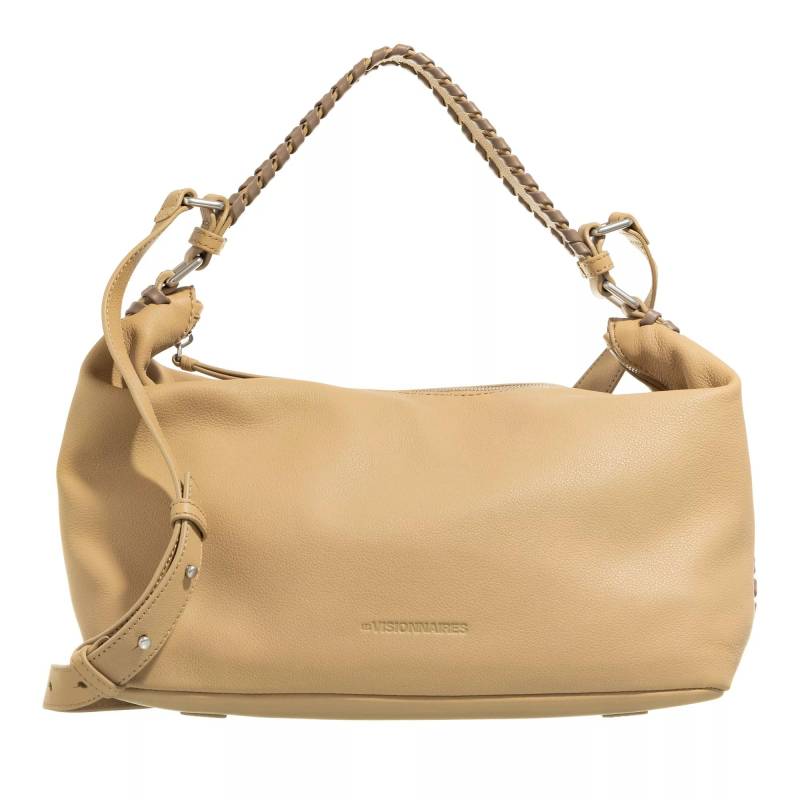 LESVISIONNAIRES Schultertasche - Elisa Lacing - Gr. unisize - in Taupe - für Damen von LESVISIONNAIRES