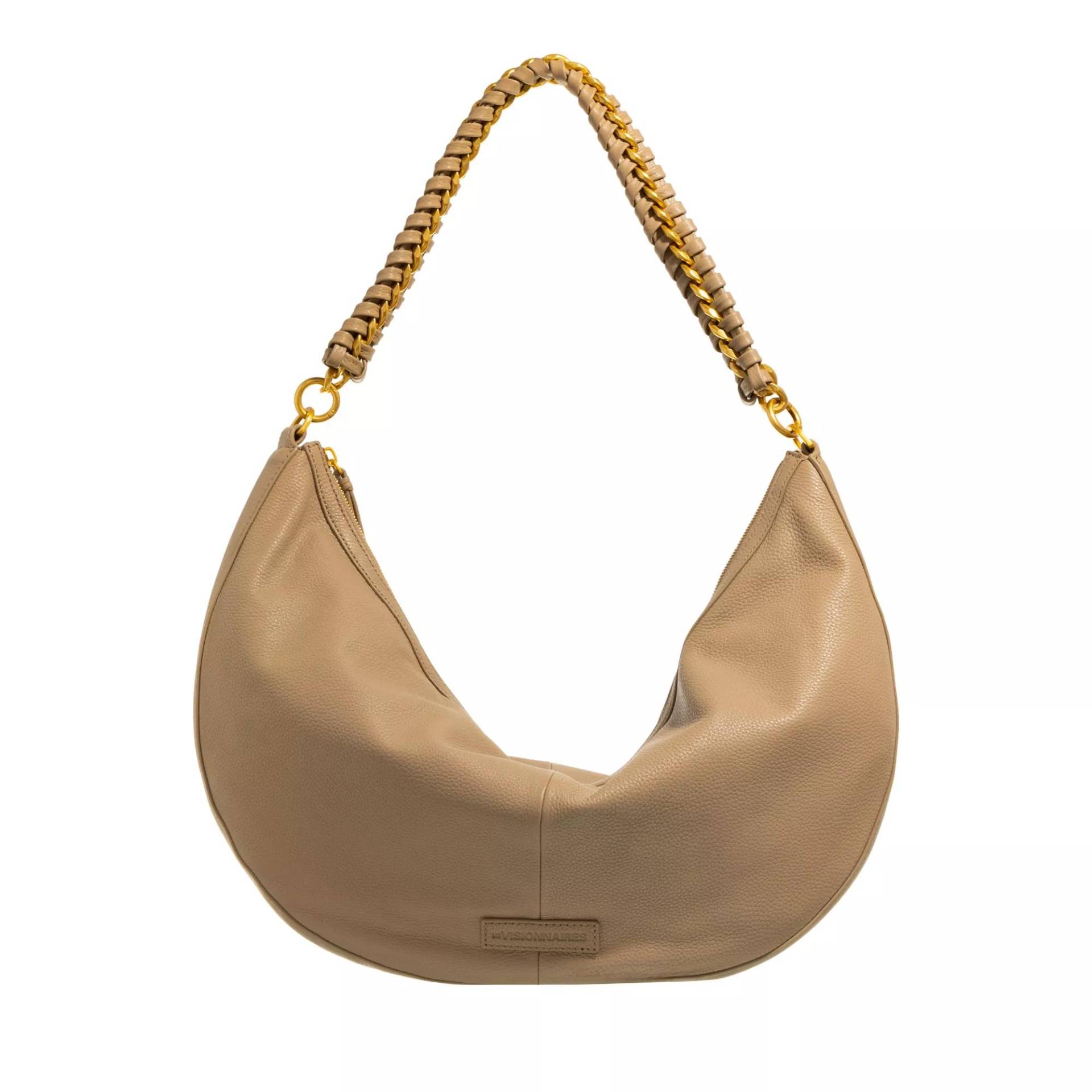 LESVISIONNAIRES Schultertasche - Enya Chain - Gr. unisize - in Beige - für Damen von LESVISIONNAIRES