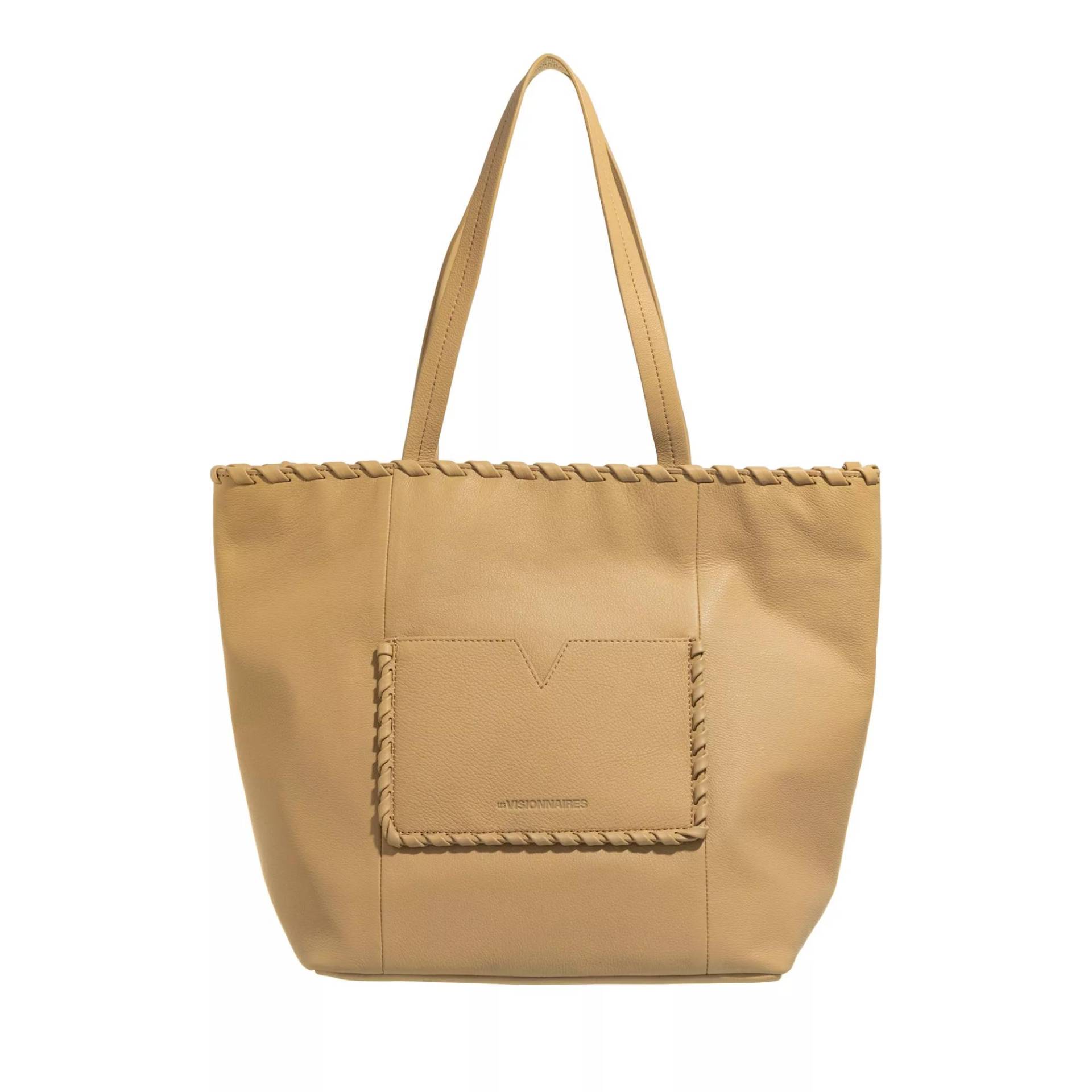 LESVISIONNAIRES Schultertasche - Louve Lacing - Gr. unisize - in Taupe - für Damen von LESVISIONNAIRES