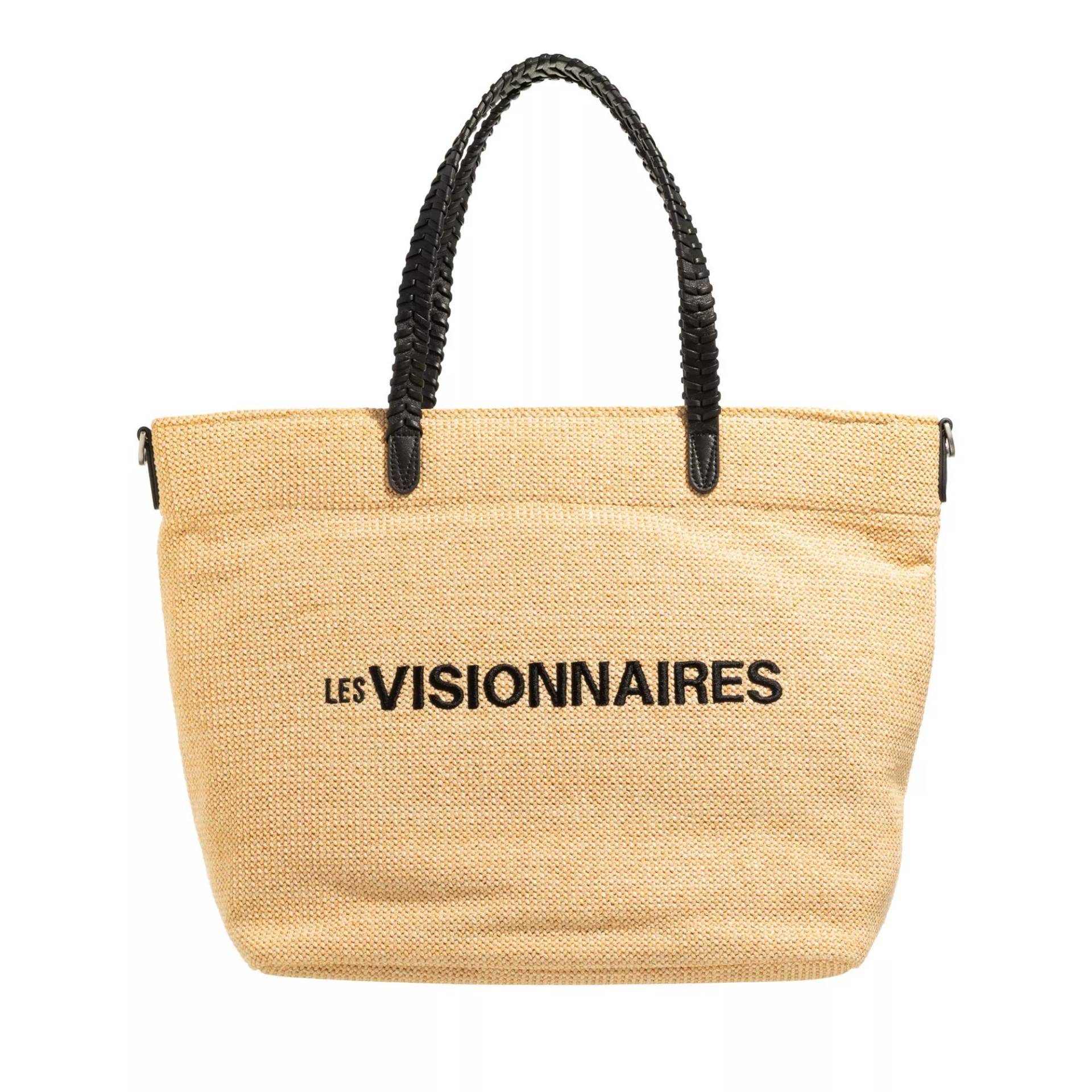 LESVISIONNAIRES Umhängetasche - Nea Canvas - Gr. unisize - in Beige - für Damen von LESVISIONNAIRES