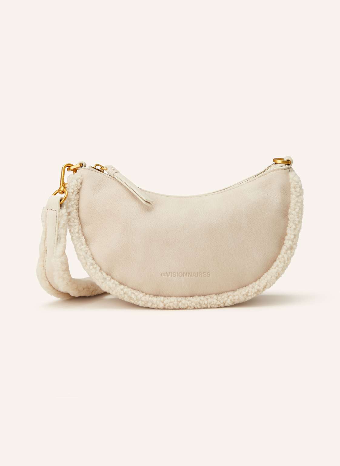 Les Visionnaires Clutch Ivy Mit Teddyfell weiss von LES VISIONNAIRES