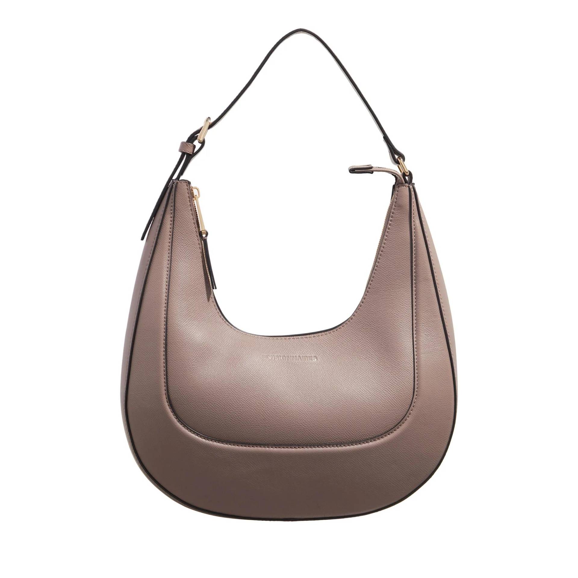 LESVISIONNAIRES Schultertasche - Claire Structure - Gr. unisize - in Taupe - für Damen von LESVISIONNAIRES