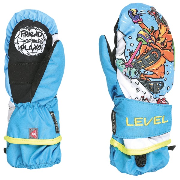 LEVEL - Kid's Animal Rec - Handschuhe Gr 0 - 1-2 years blau;bunt;grau von LEVEL