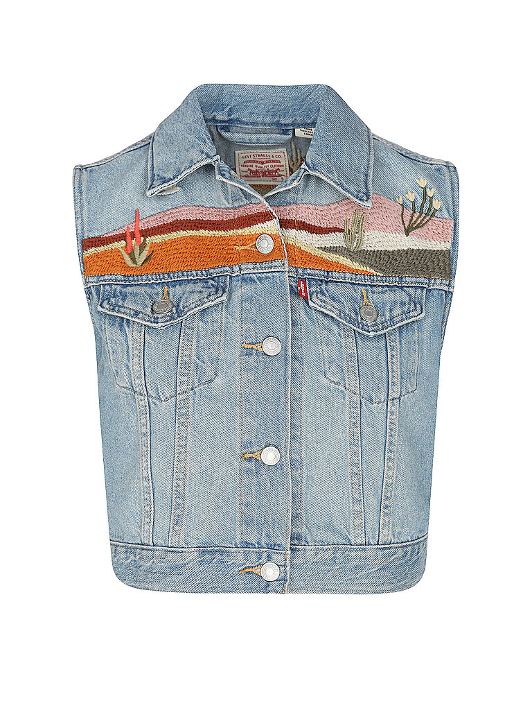 LEVI'S® Jeansgilet blau | XS von LEVI'S®