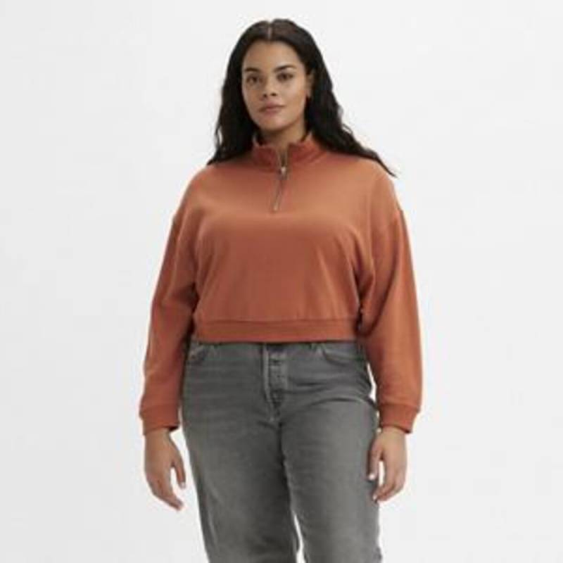 Cropped Sweatshirt mit Stehkragen von LEVI’S PLUS