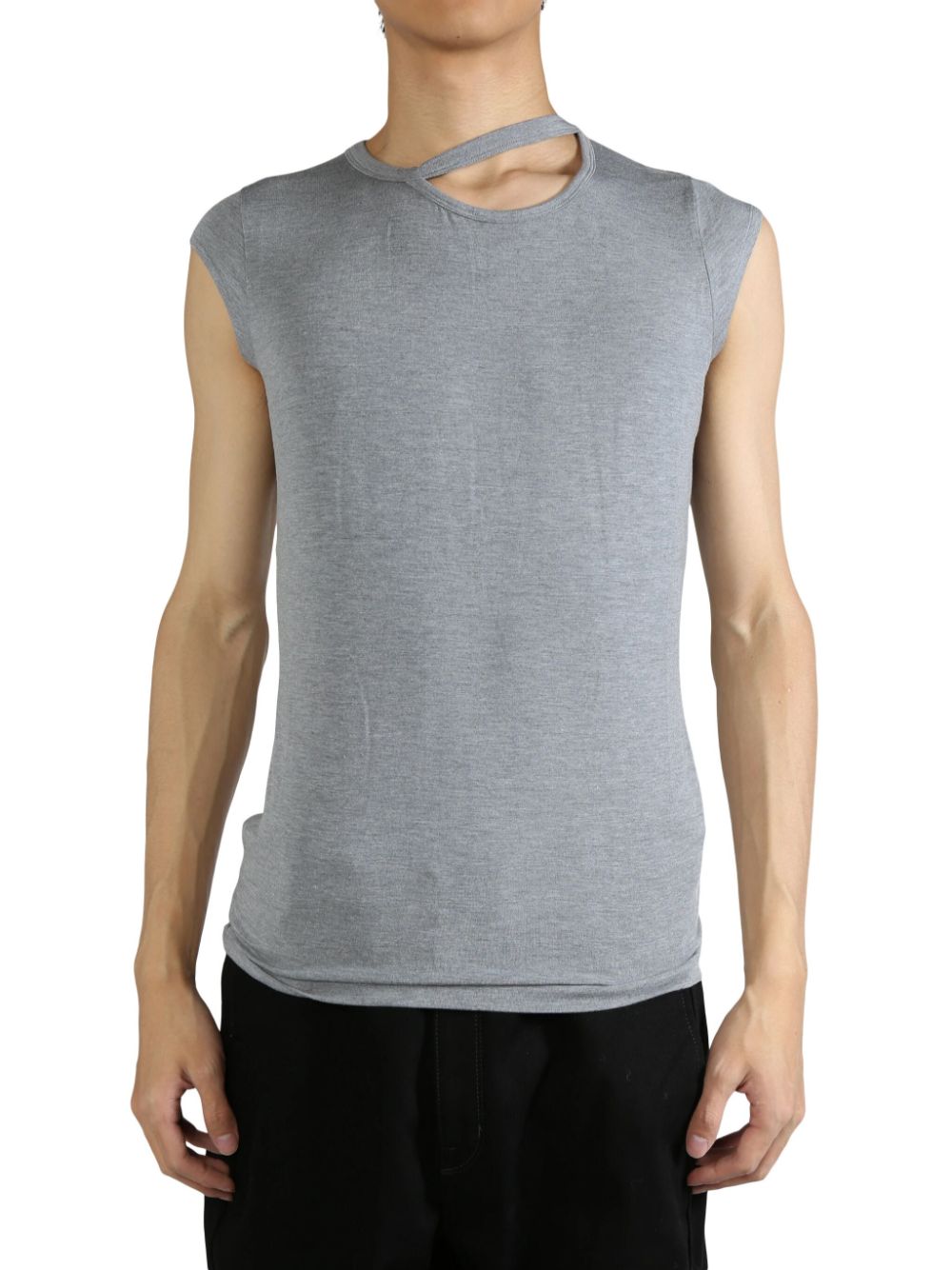 LGN LOUIS GABRIEL NOUCHI cut-out T-shirt - Grey von LGN LOUIS GABRIEL NOUCHI