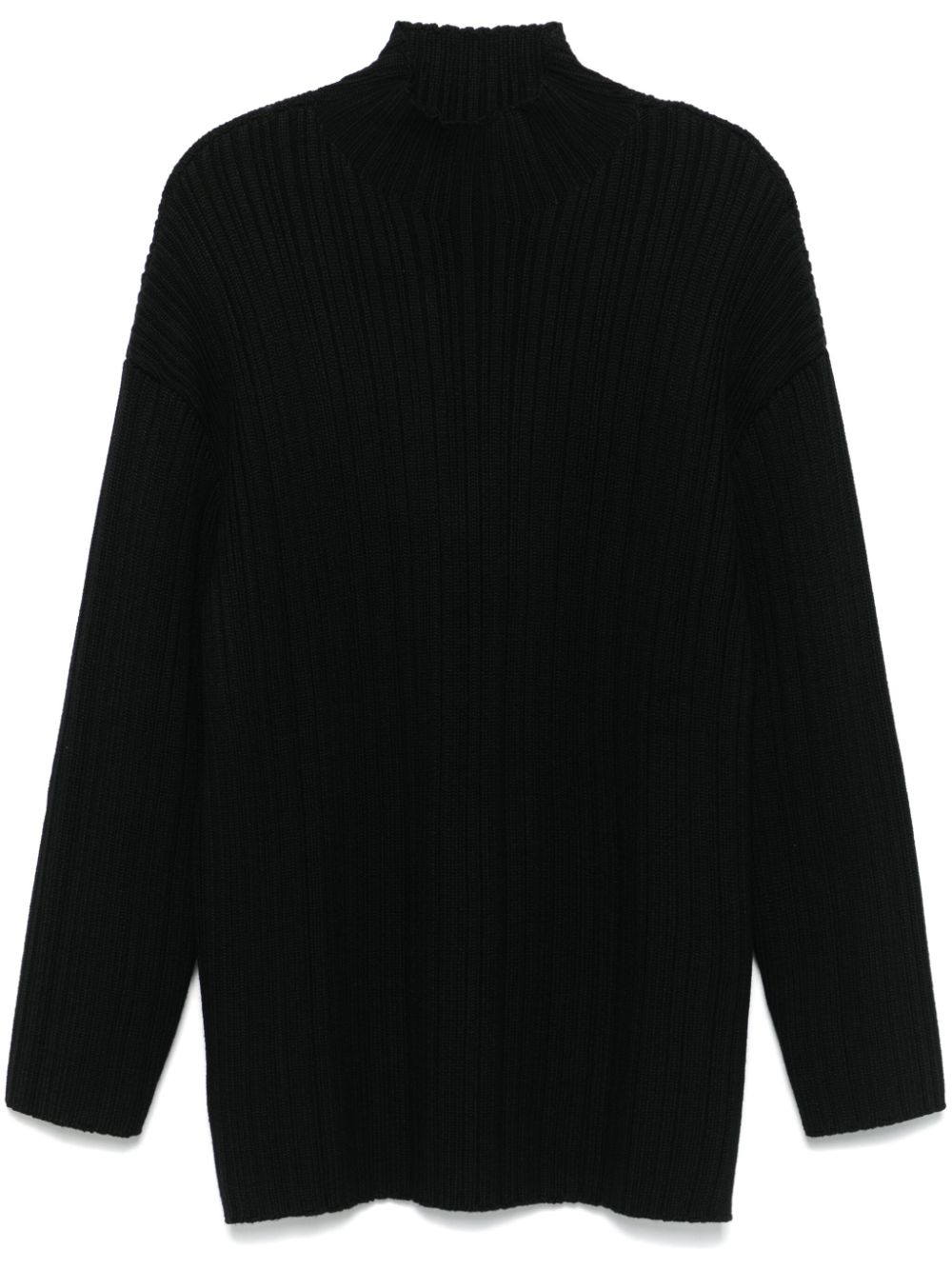 LGN LOUIS GABRIEL NOUCHI mock neck ribbed sweater - Black von LGN LOUIS GABRIEL NOUCHI