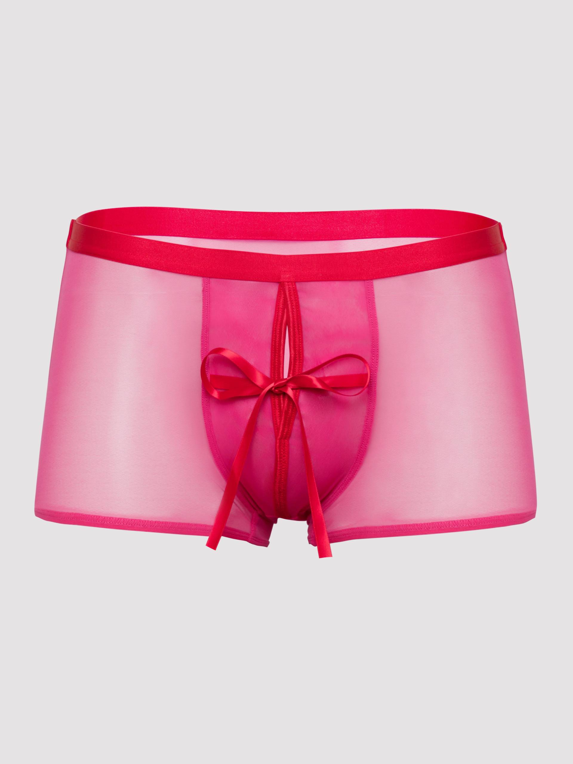 Lhm Peek-a-bow Pink Boxer Shorts  - Amorana