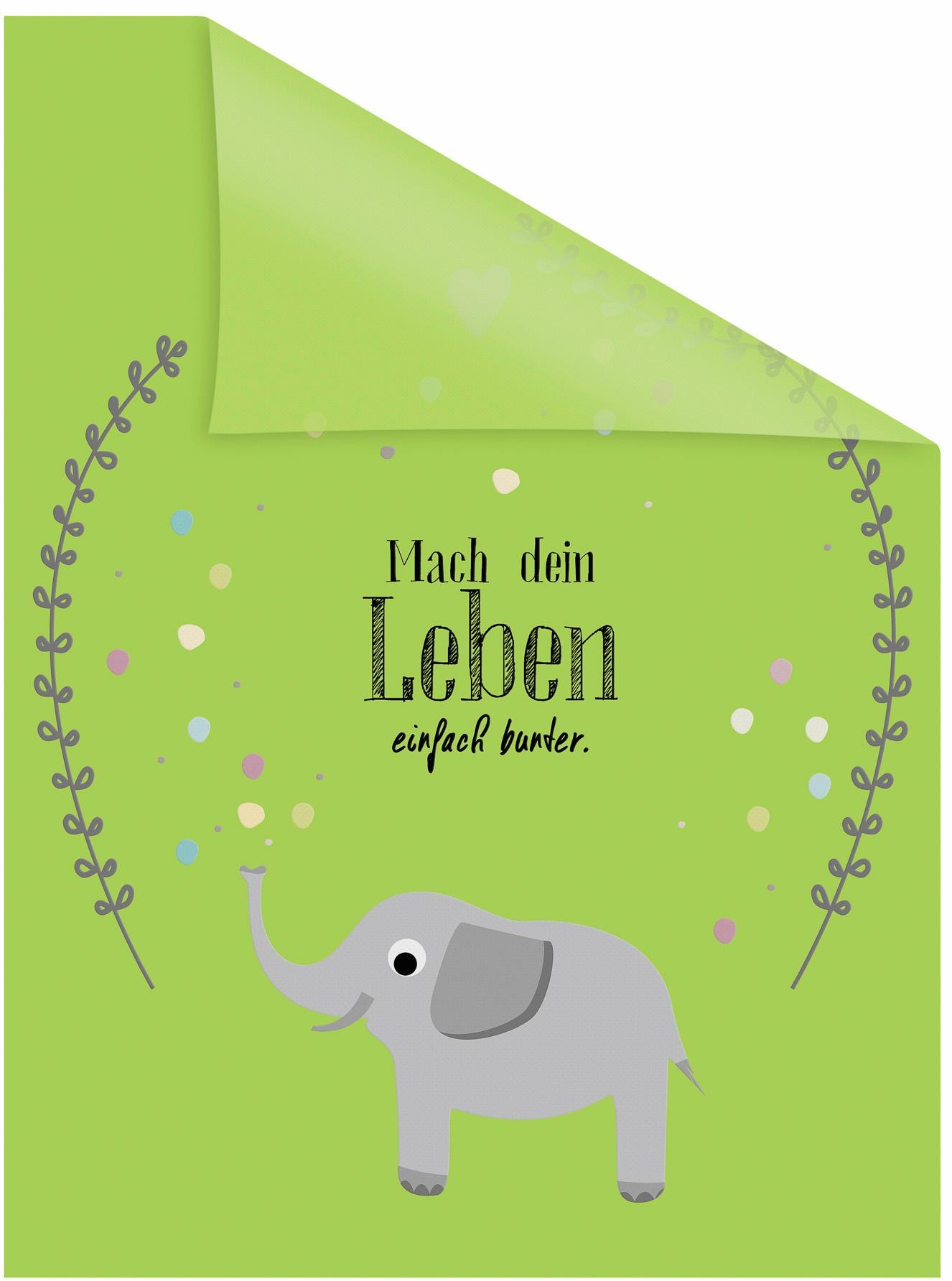 LICHTBLICK ORIGINAL Fensterfolie »Elefant«, 1 St., blickdicht, strukturiertKlebepunkte, selbstklebend, Sichtschutz von LICHTBLICK ORIGINAL