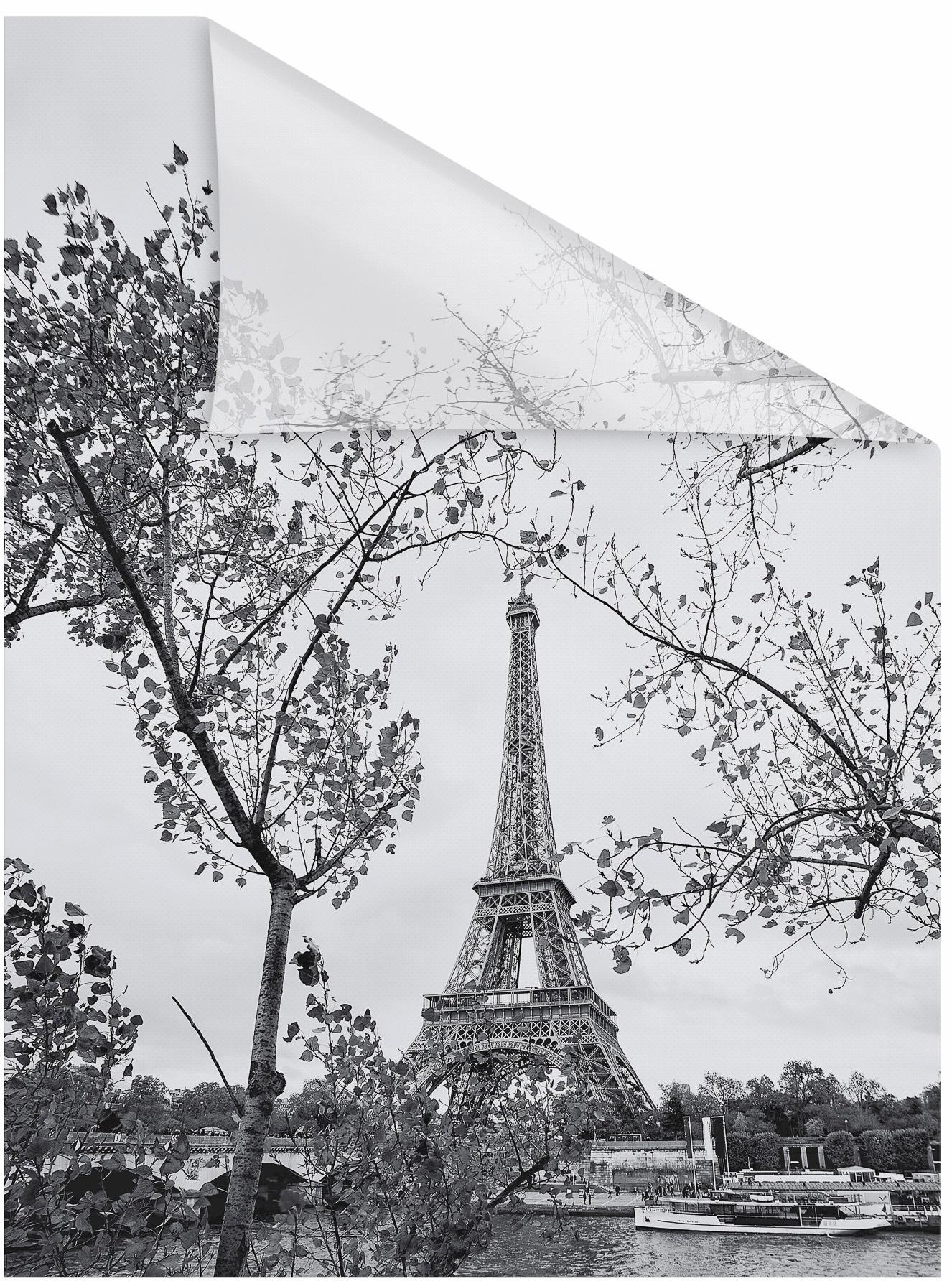 LICHTBLICK ORIGINAL Fensterfolie »Paris«, 1 St., blickdicht, strukturiertKlebepunkte, selbstklebend, Sichtschutz von LICHTBLICK ORIGINAL