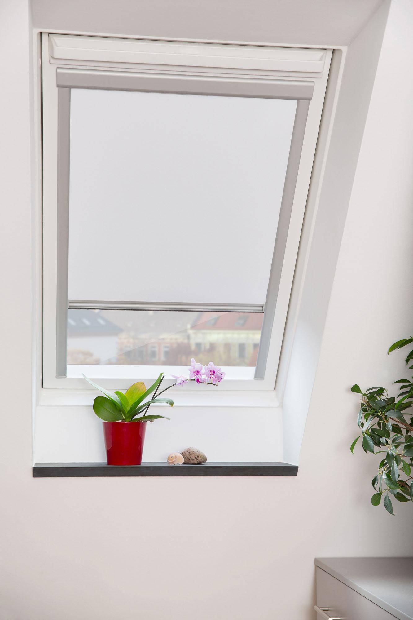 LICHTBLICK ORIGINAL Dachfensterrollo »Skylight«, verdunkelnd, energiesparend, in Führungsschienen, mit Mittelzug LICHTBLICK ORIGINAL Dachfensterrollo »Skylight«, verdunkelnd, energiesparend, in Führungsschienen, mit Mittelzug von LICHTBLICK ORIGINAL