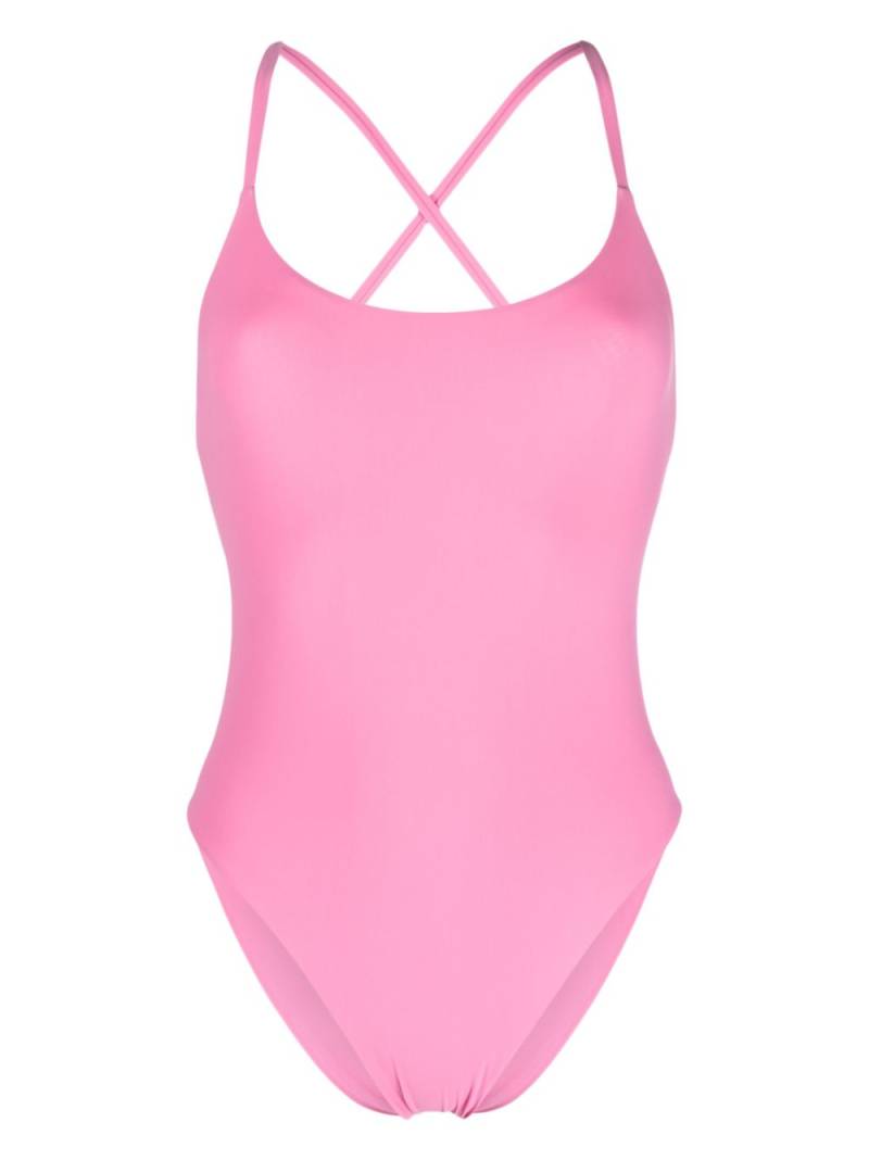 LIDO criss-cross straps high-cut swimsuit - Pink von LIDO