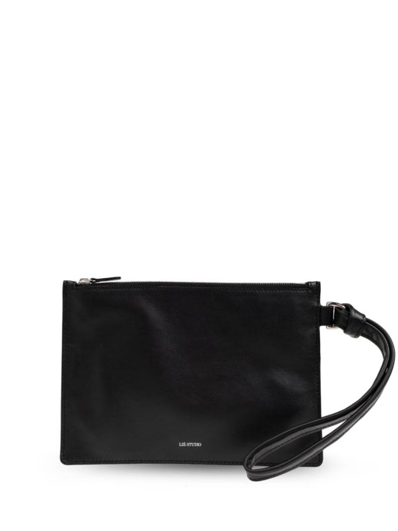 LIE STUDIO Charlie clutch - Black von LIE STUDIO