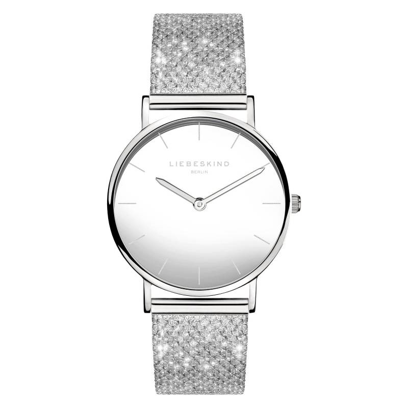 Glitter Armbanduhr Damen Silber 34mm von LIEBESKIND