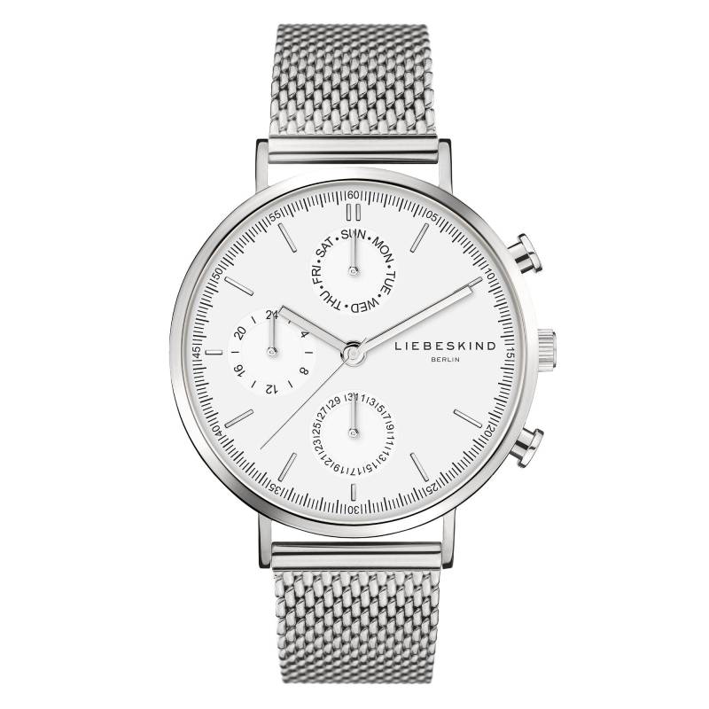 Multi Armbanduhr Damen Silber 38mm von LIEBESKIND