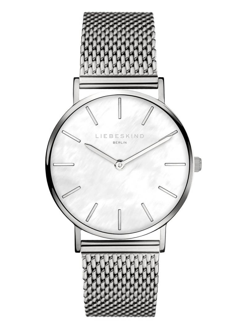 Pearl Armbanduhr Damen Silber 34mm von LIEBESKIND