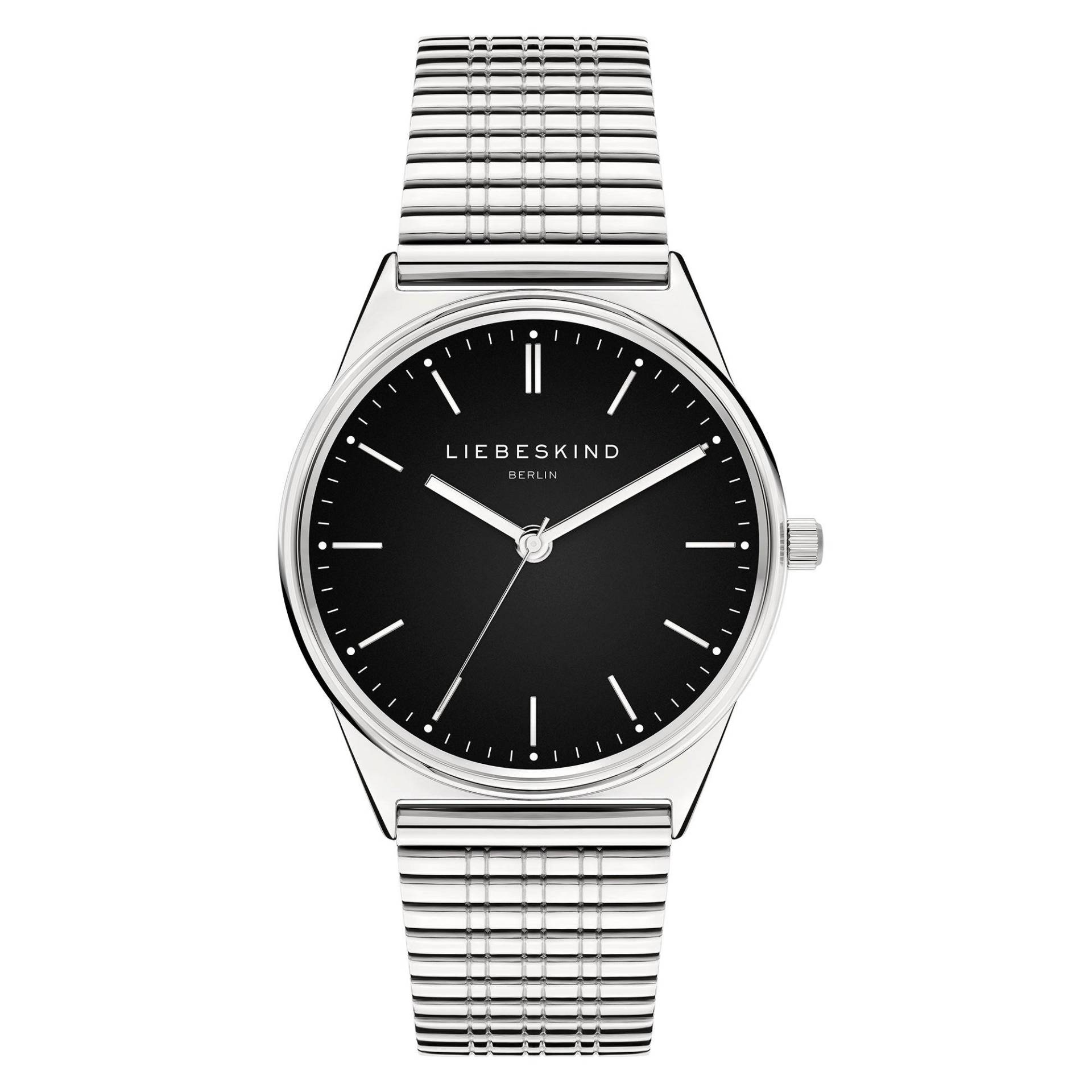 Retro Ii Black Armbanduhr Damen Silber 34mm von LIEBESKIND