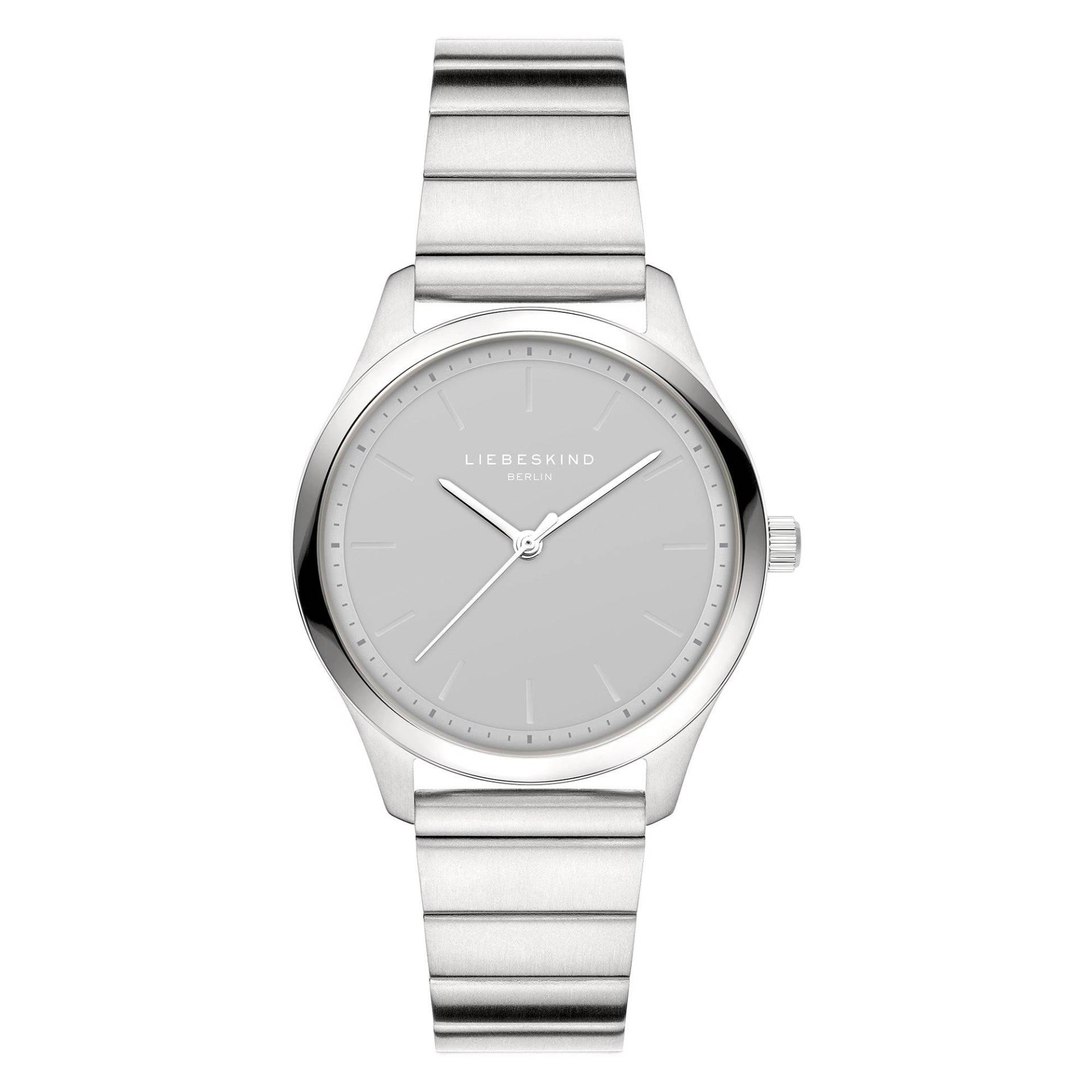 Timeless Armbanduhr Damen Silber 33mm von LIEBESKIND