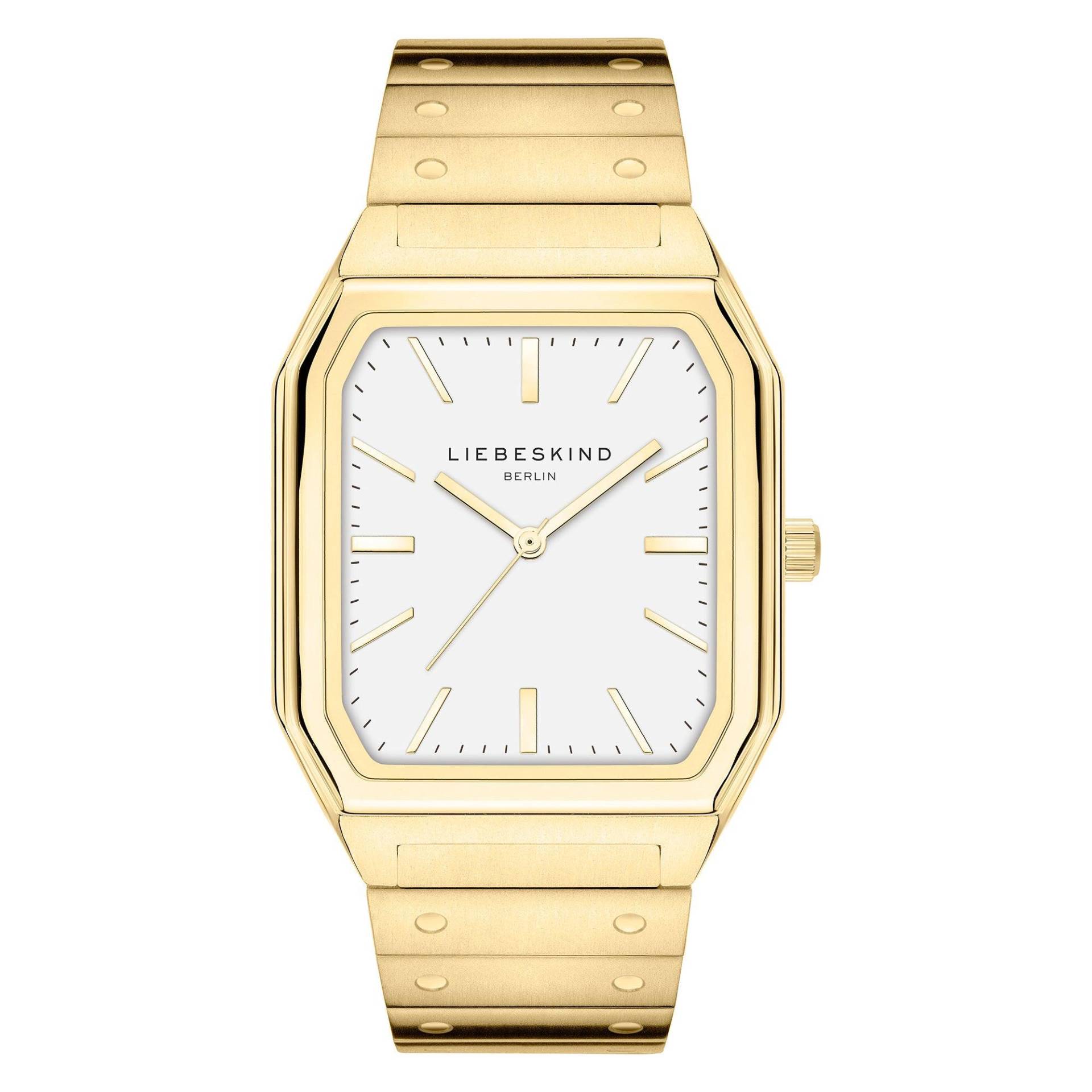 Traveller Armbanduhr Damen Gold 39mm von LIEBESKIND