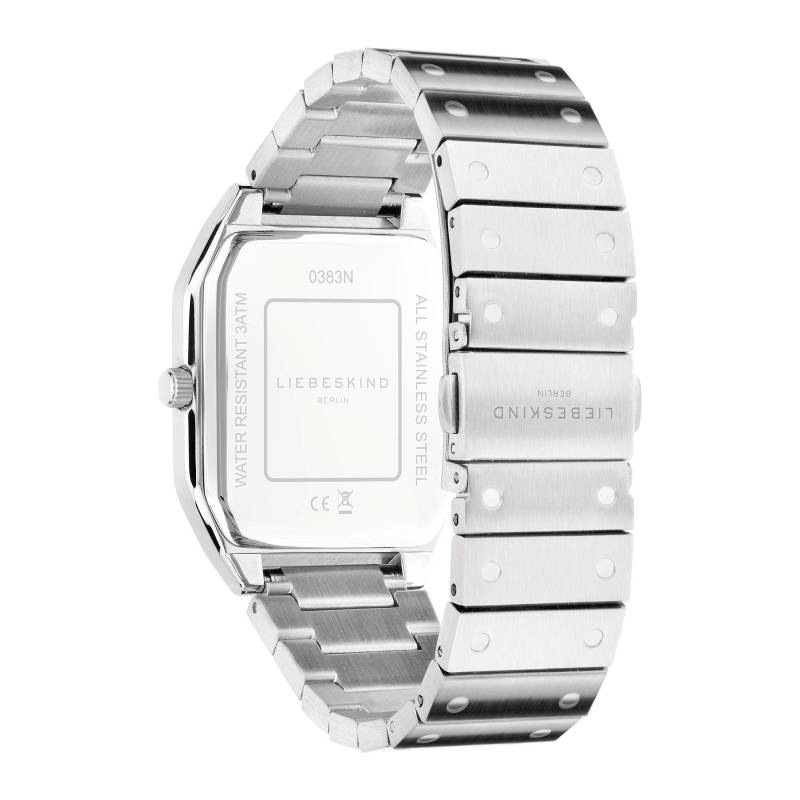 Traveller Armbanduhr Damen Silber 39mm von LIEBESKIND