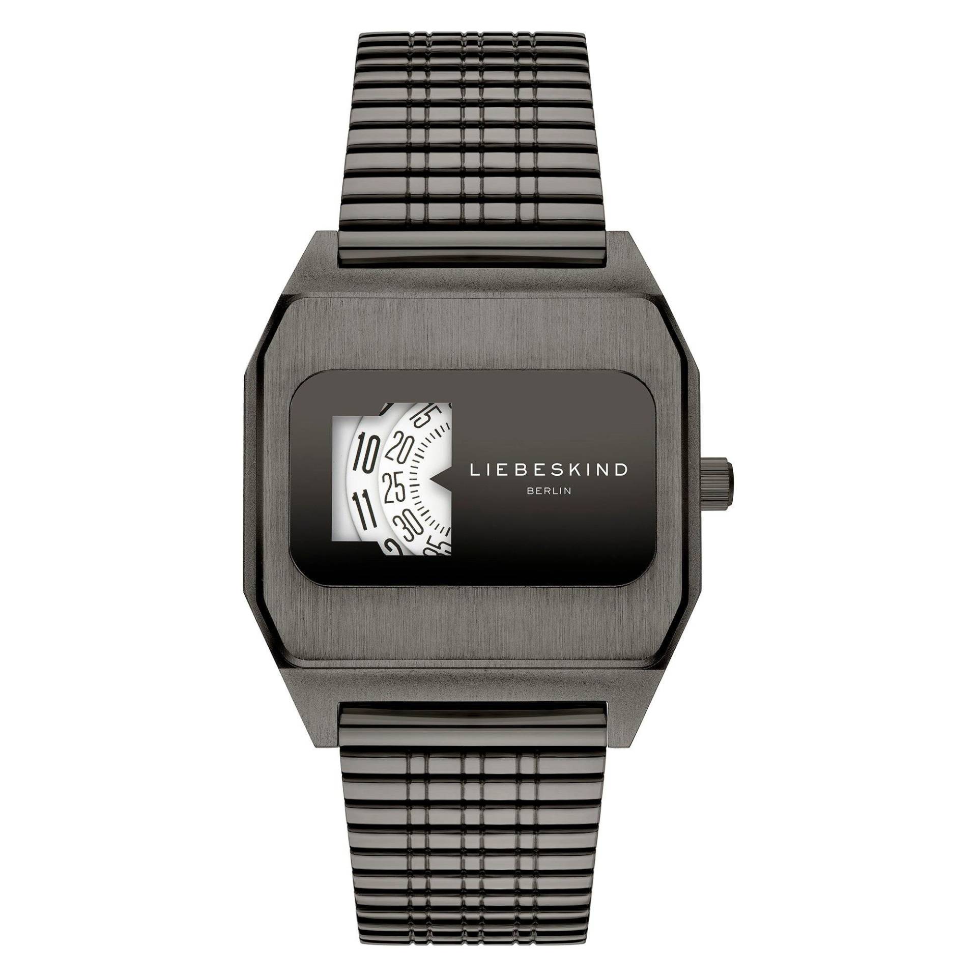 Vinyl Vision Armbanduhr Damen Schwarz 39mm von LIEBESKIND