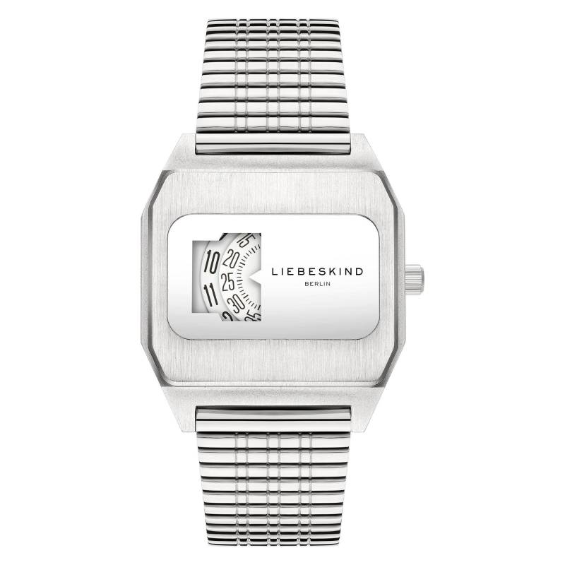 Vinyl Vision Armbanduhr Damen Silber 39mm von LIEBESKIND