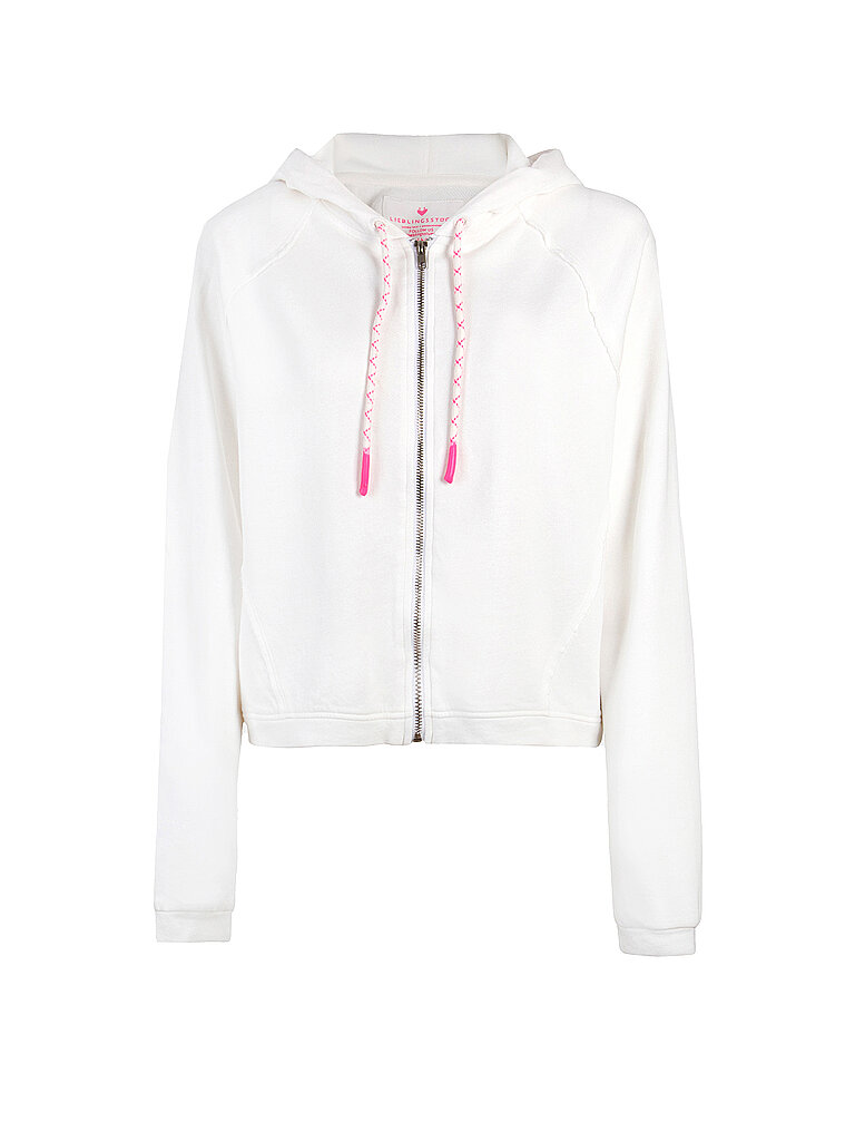 LIEBLINGSSTÜCK Sweatjacke CLARINDA creme | S von LIEBLINGSSTÜCK