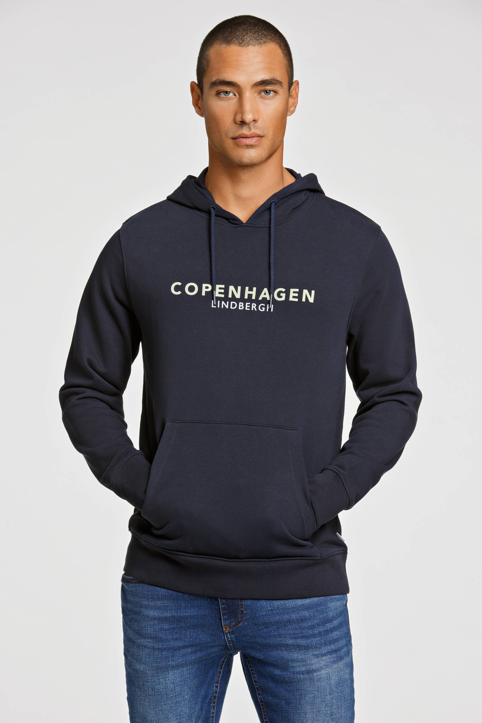 LINDBERGH Hoodie, mit Logoschriftzug auf der Front von LINDBERGH