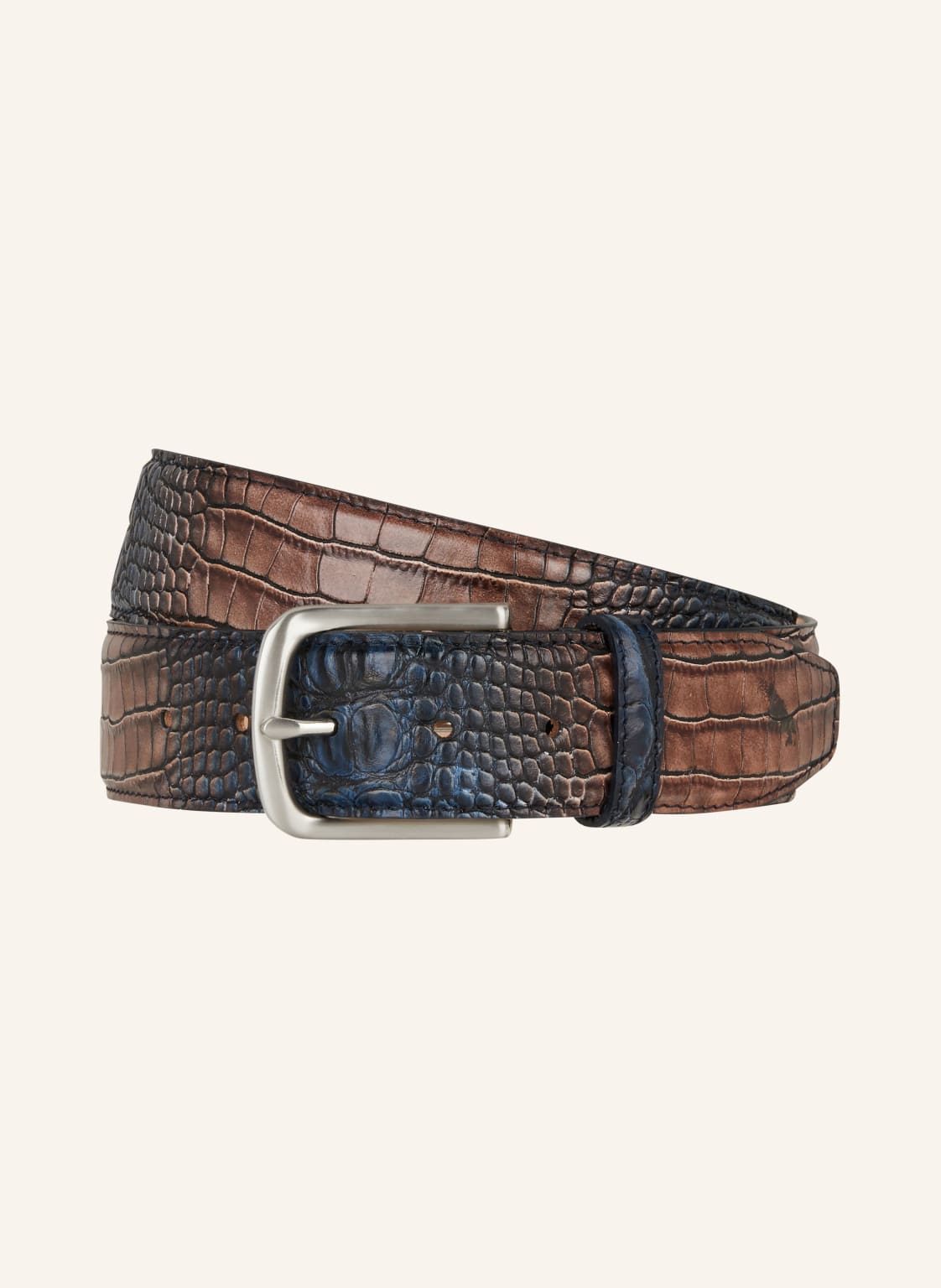 Lindenmann Ledergürtel blau Lindenmann Ledergürtel blau von LINDENMANN