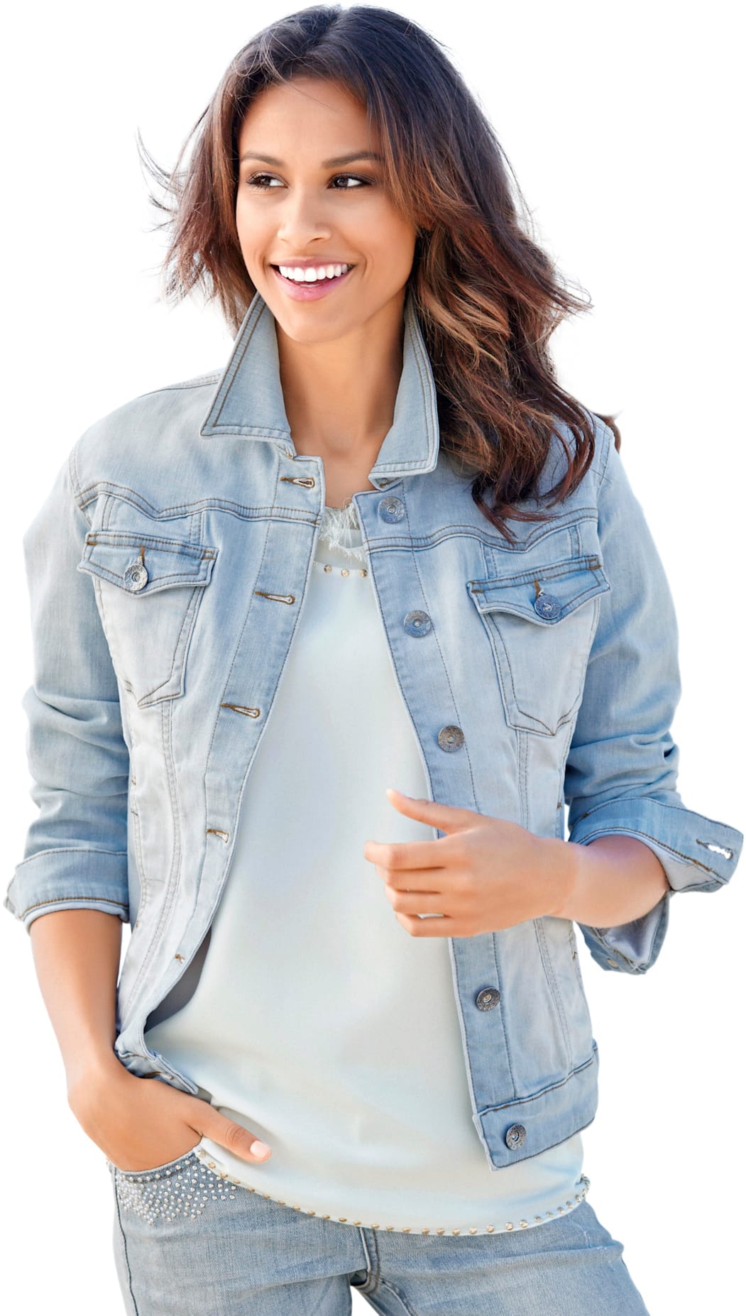 heine Jeansjacke, ohne Kapuze heine Jeansjacke, ohne Kapuze von heine