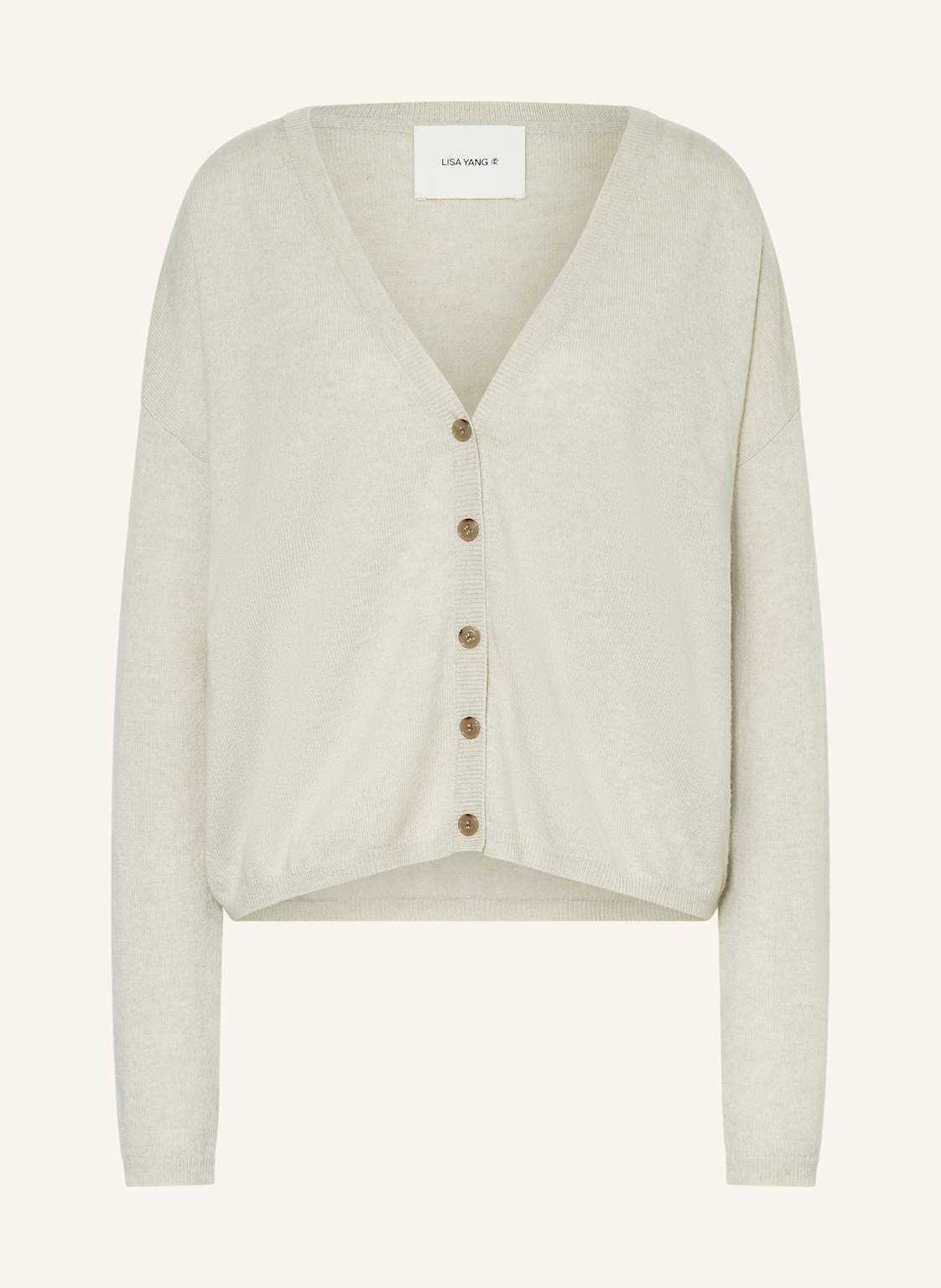 Lisa Yang Strickjacke Abby Aus Cashmere weiss Lisa Yang Strickjacke Abby Aus Cashmere weiss von LISA YANG