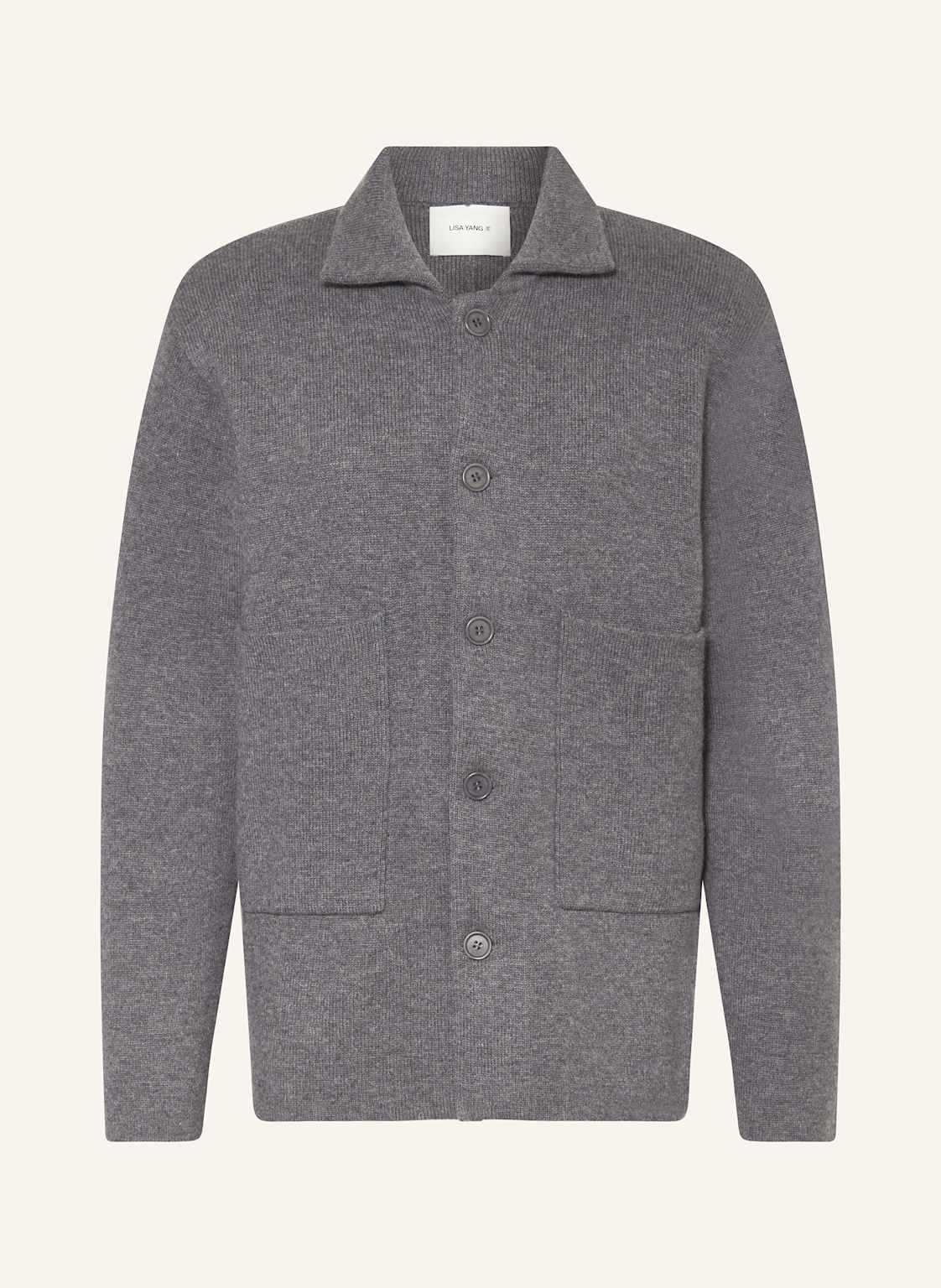 Lisa Yang Strickjacke Louis Aus Cashmere grau Lisa Yang Strickjacke Louis Aus Cashmere grau von LISA YANG