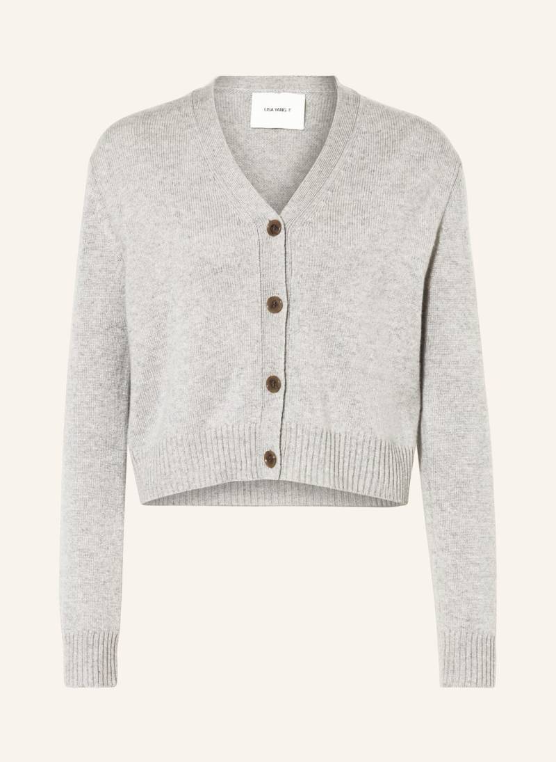 Lisa Yang Strickjacke Marion Aus Cashmere grau von LISA YANG