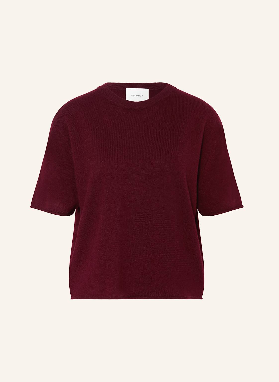 Lisa Yang Strickshirt Cila Aus Cashmere rot von LISA YANG