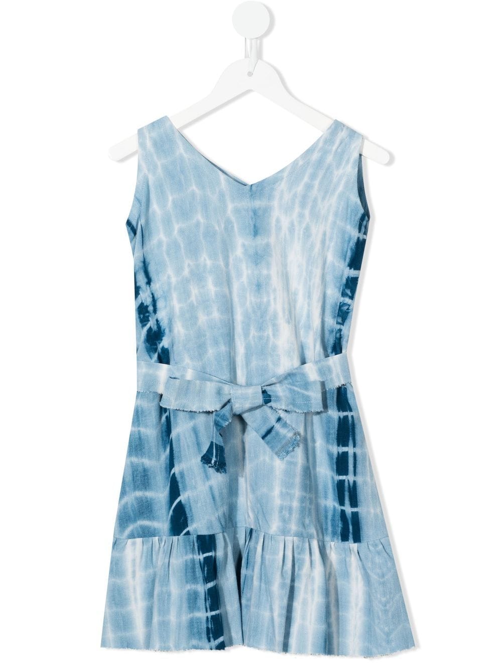 Little Bambah tie-dye linen mini dress - Blue von Little Bambah