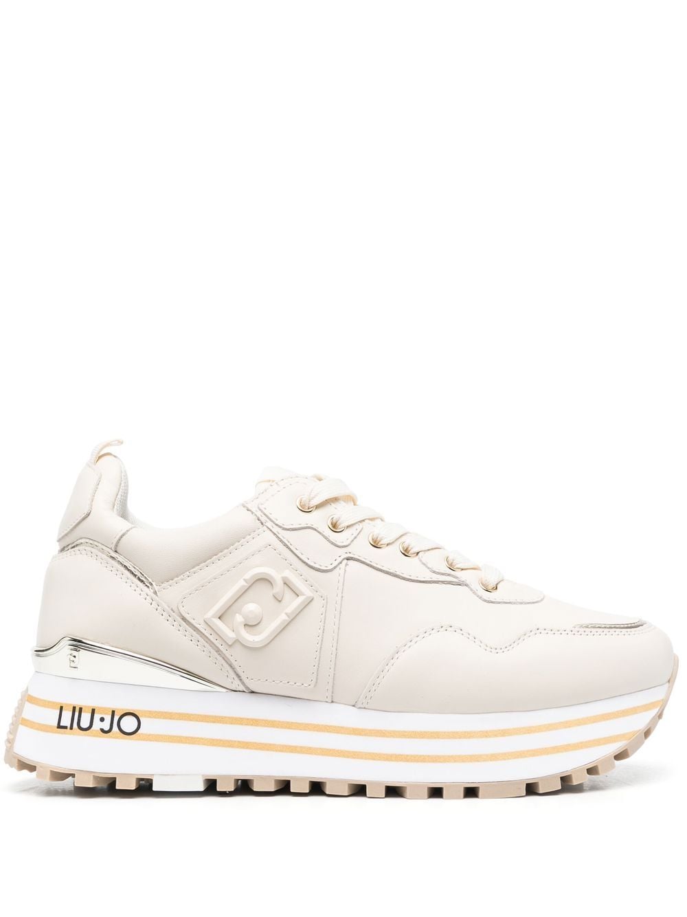 LIU JO 40mm chunky lace-up sneakers - Neutrals von LIU JO
