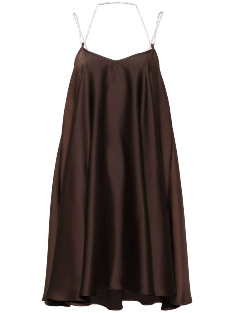 LIU JO Envers satin dress - Brown von LIU JO