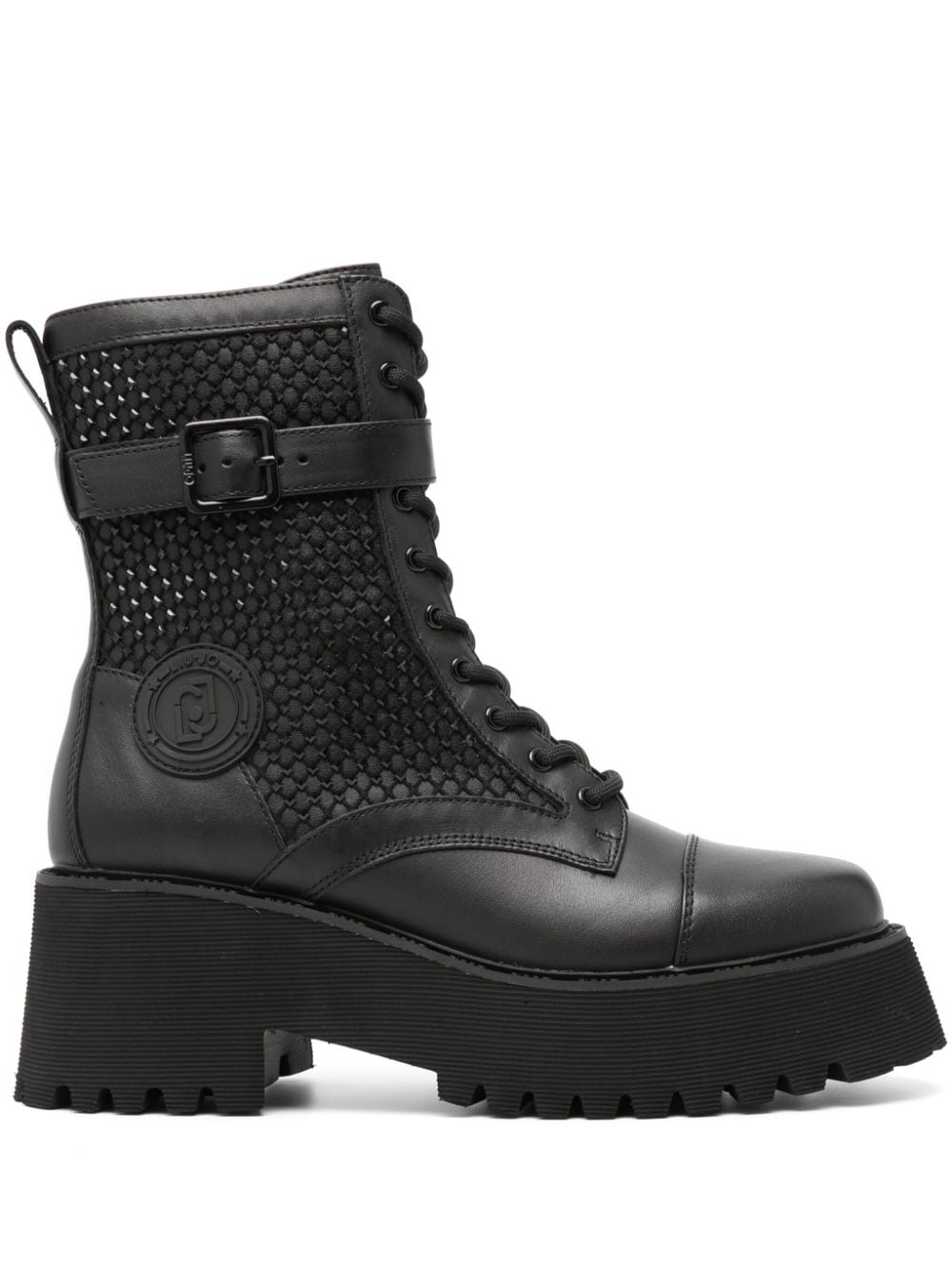 LIU JO Flair 03 75mm leather ankle boots - Black von LIU JO