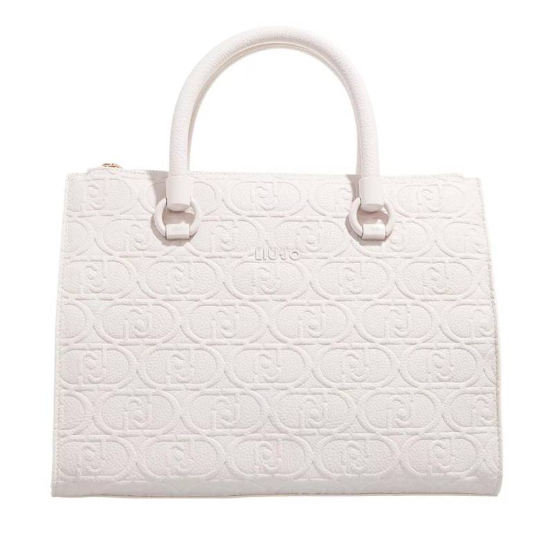 LIU JO Henkeltasche - Ecs M Satchel Double Zip - Gr. unisize - in Creme - für Damen von LIU JO