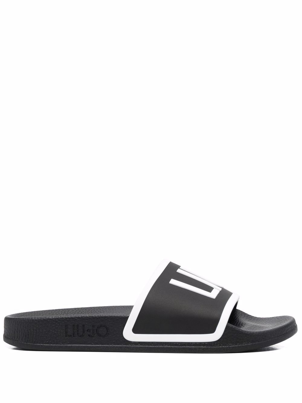 LIU JO KOS 2 logo-print slides - Black von LIU JO