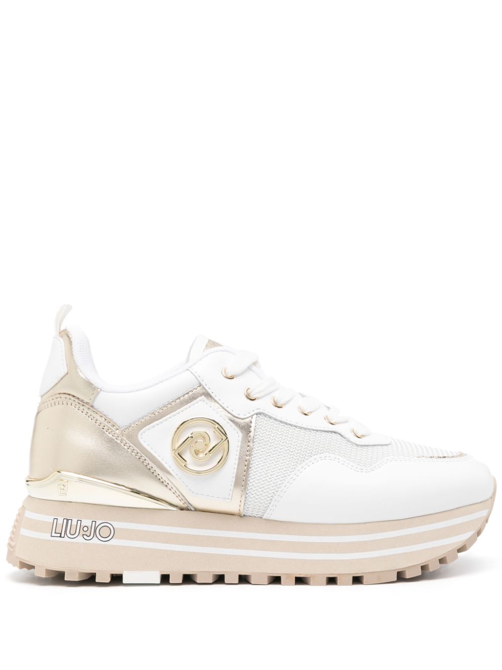 LIU JO Maxi Wonder logo-plaque sneakers - White von LIU JO