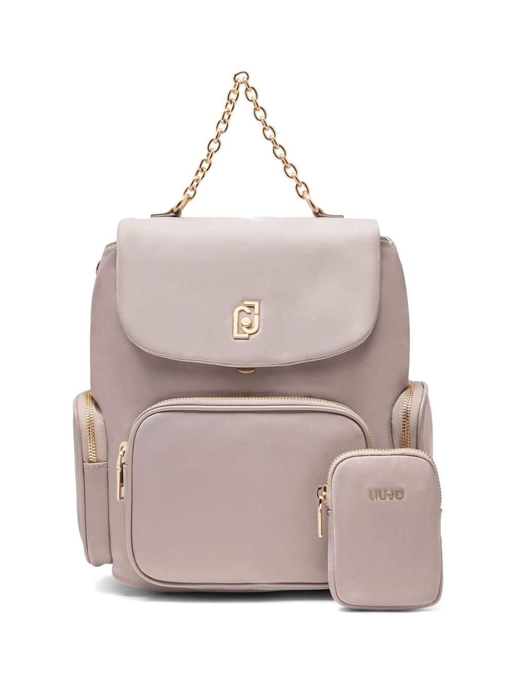 LIU JO logo-plaque backpack - Grey von LIU JO